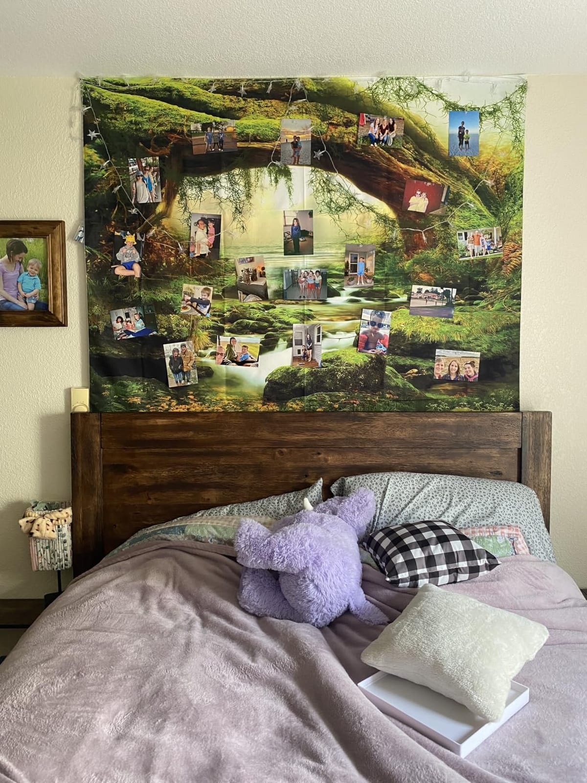 Llamazing Forest Tapestry Home Decor Landscape Living Room Bedroom Decoration Magic Tapestry Curtain (Morning Forest, 78''L×60''W) customer photo 1