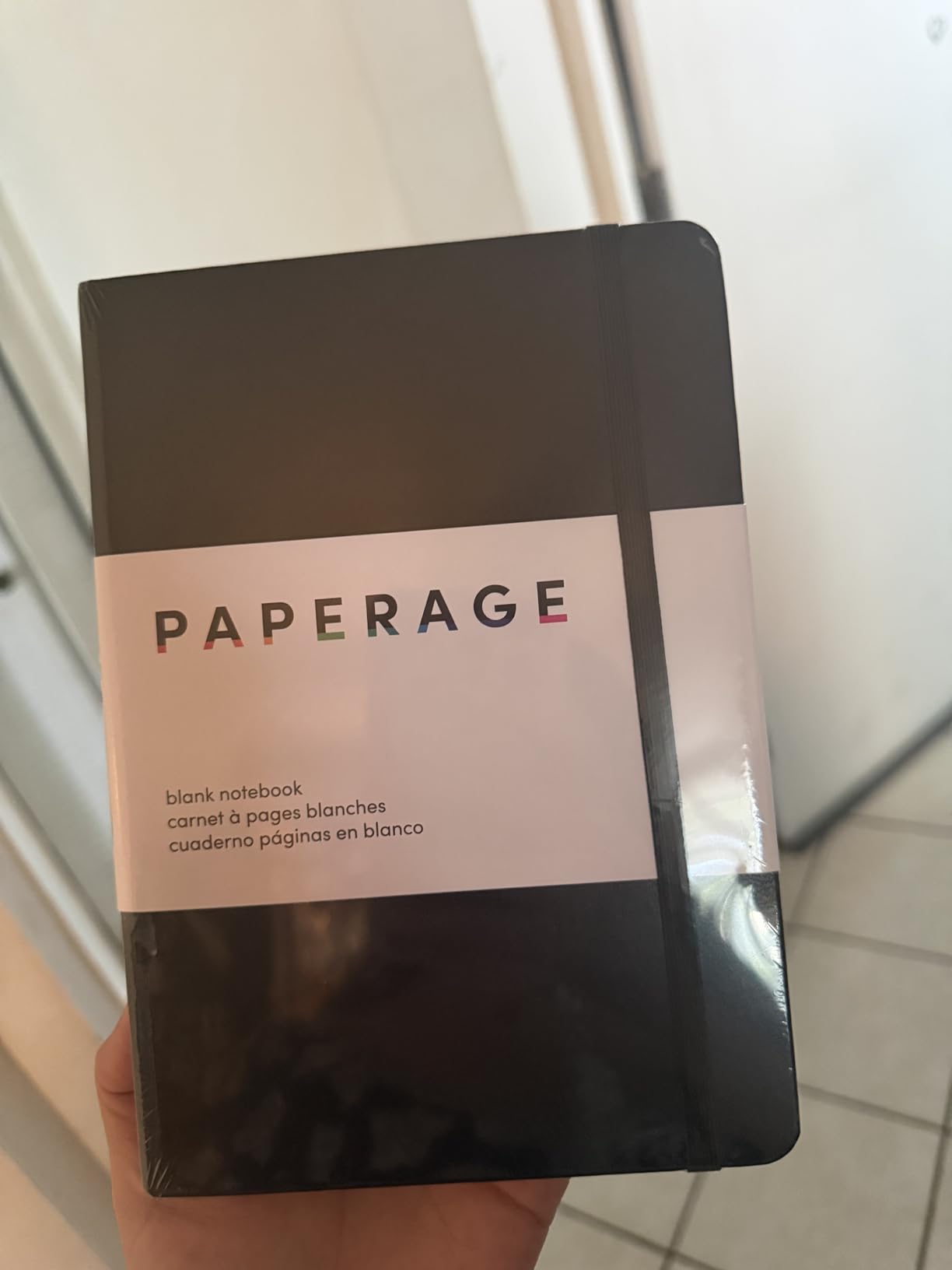 PAPERAGE Blank Journal Notebook, (Black), 160 Pages, Medium 5.6 in x 8 in - 100 GSM Thick Paper – Hardcover Journaling Notebook for Work, School, Note Taking or Sketching customer photo 2