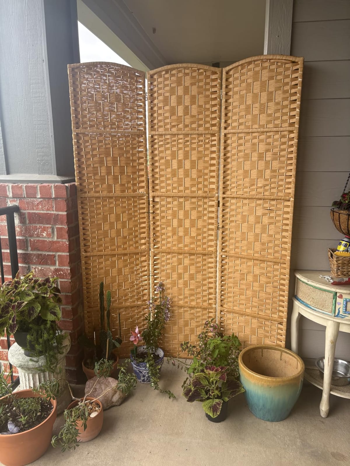 RHF Room Divider Panel,4 Panel Partition Room Dividers Screen, Dark Mocha customer photo 1