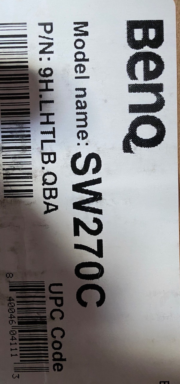BenQ SW270C Photo Video Editing Monitor 27