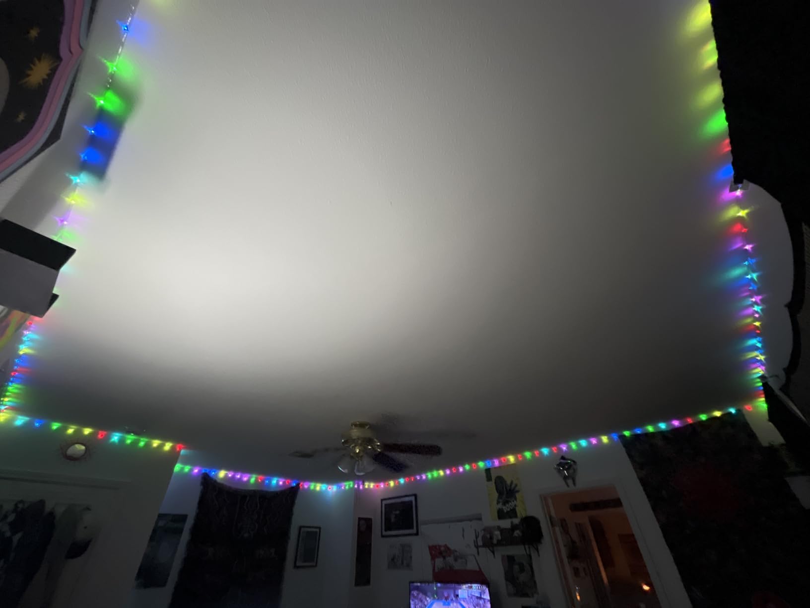 Color Changing Fairy String Lights - 33 ft 100 LED USB Silver Wire Lights with Remote and Timer, Starry Fairy Lights for Bedroom Party Craft Indoor Christmas Decoration, 16 Colors, Adapter Included customer photo 2