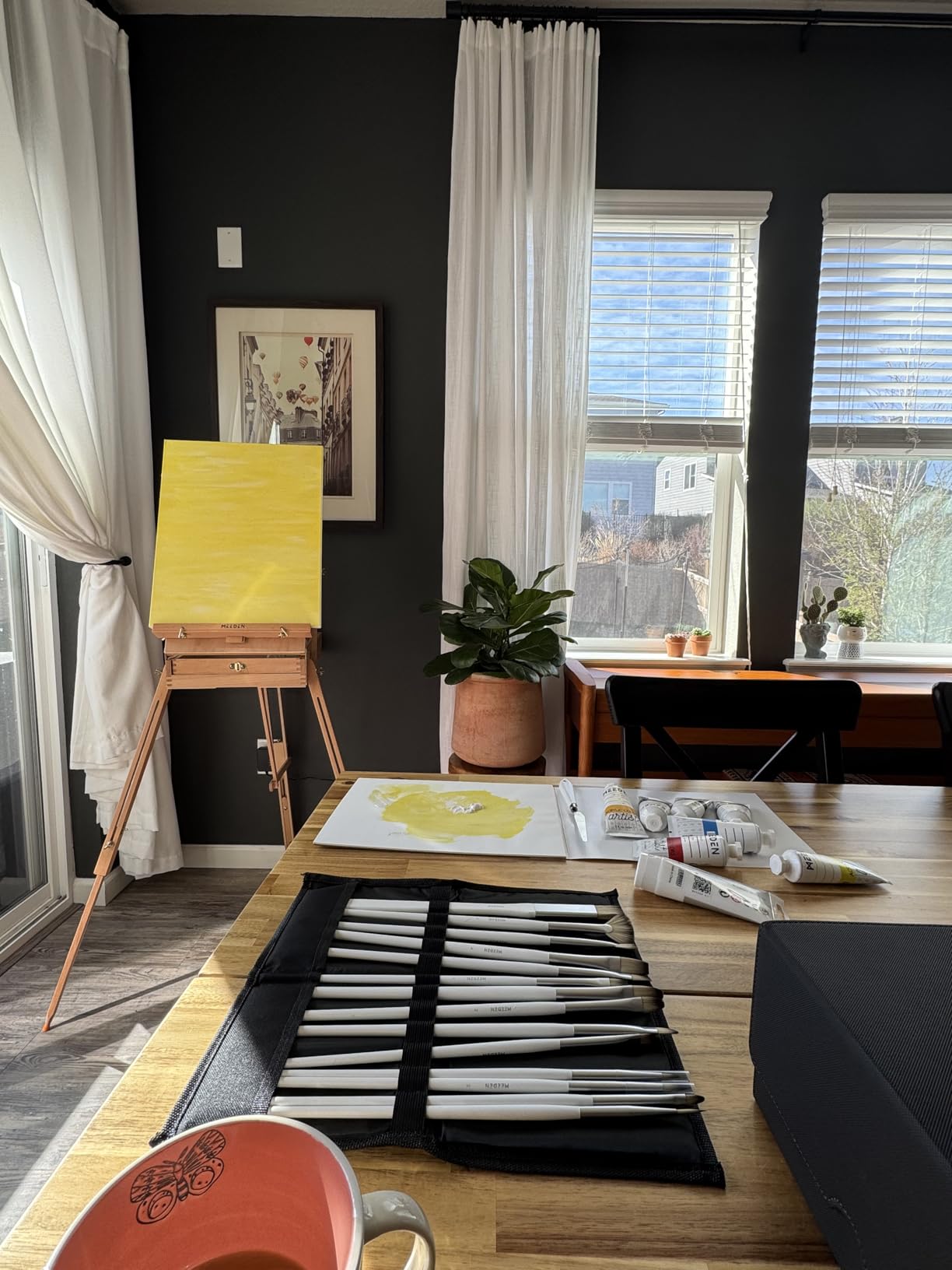 MEEDEN Art Set with French Easel: Acrylic Painting Kit for Adult Artists customer photo 1