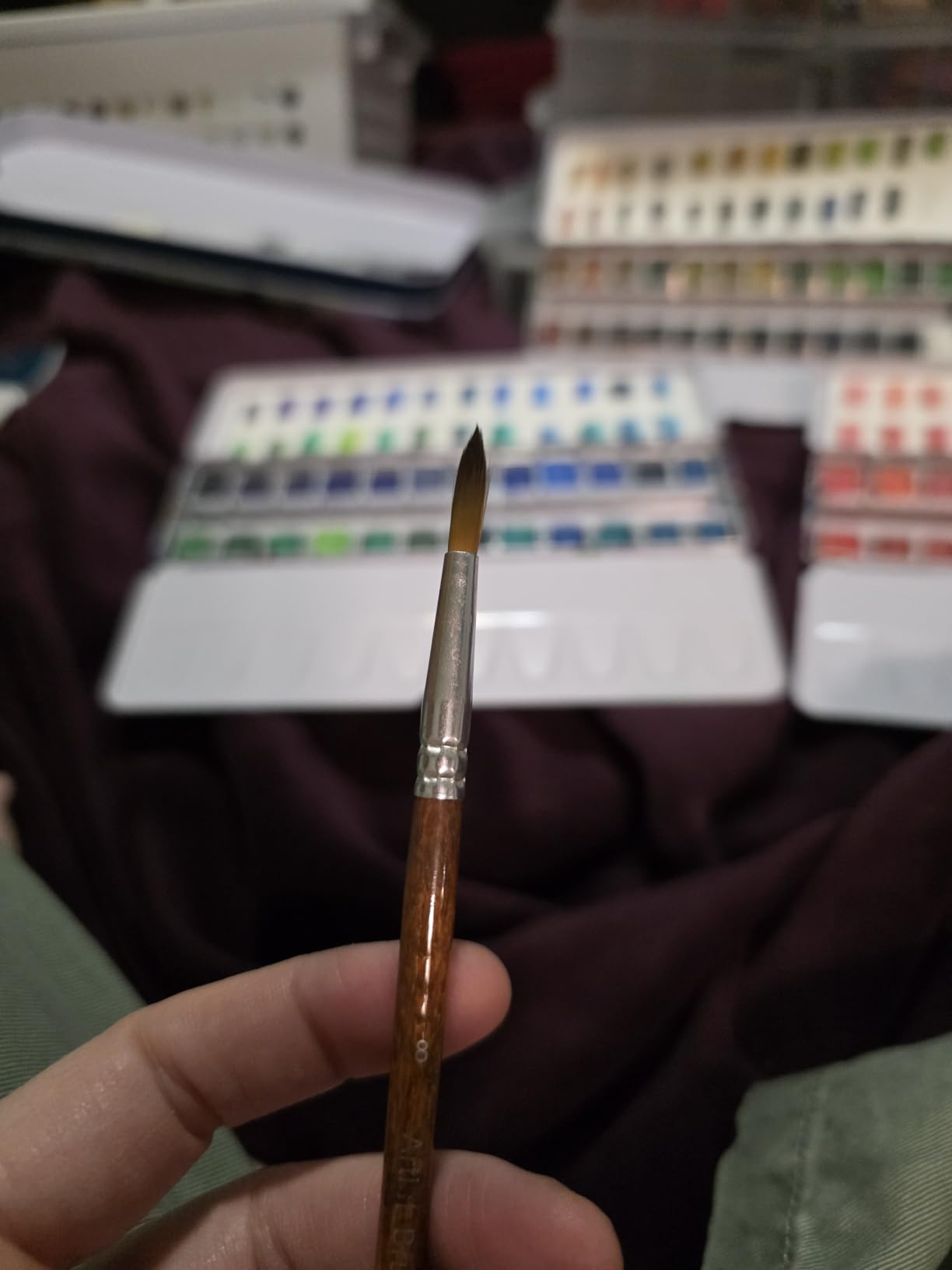 Watercolor Paint Brushes FENORKEY 12Pcs Round for Watercolor, Acrylic & Gouache customer photo 2