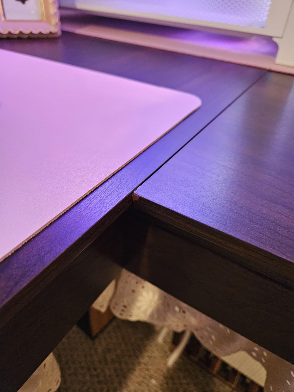 Bush Home Key West 60W Modern Farmhouse L Shaped Desk in Bing Cherry, 60-Inch Corner Computer Table for Home Office Workspace customer photo 2