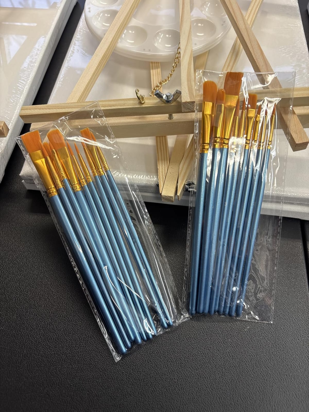 Soucolor Acrylic Paint Brushes Set, 20 Pcs Pointed Tip Artist Paintbrushes customer photo 2