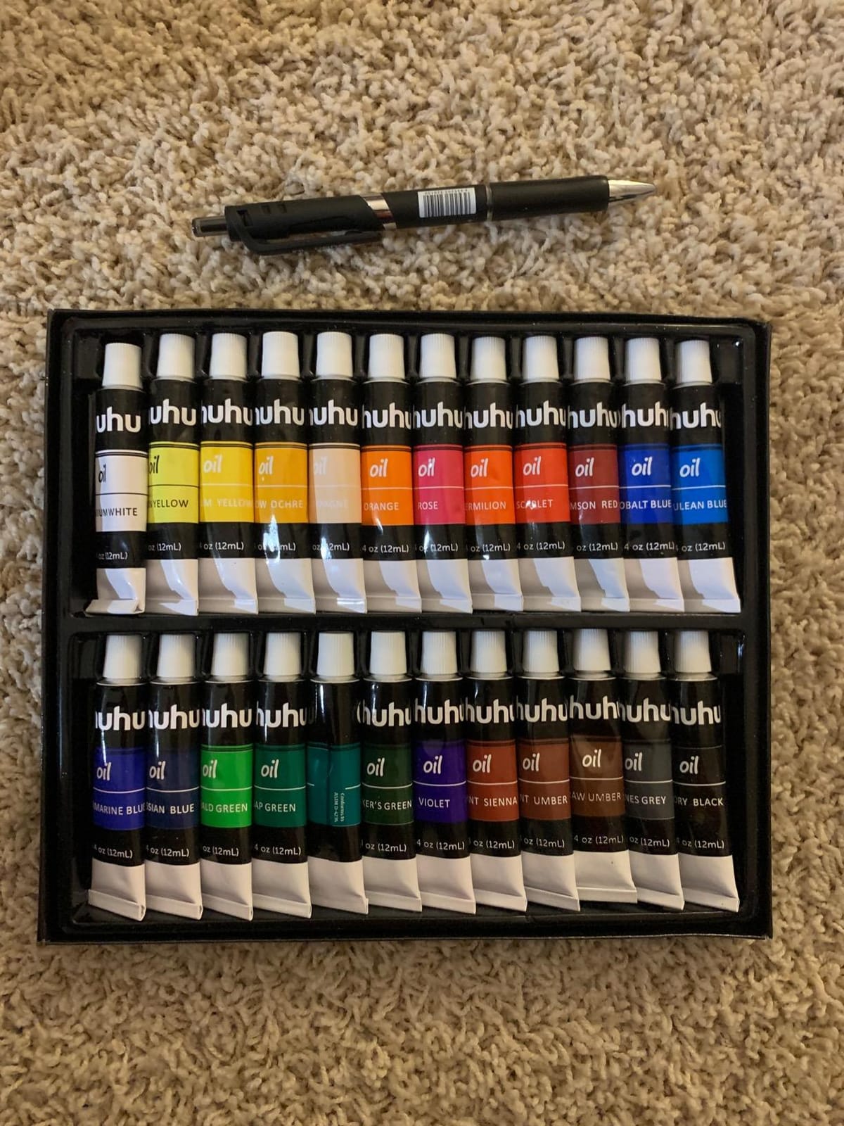 Ohuhu 36 Oil-Based Colors Oil Paint Set, 12ml/0.42oz x 36 Tubes Non-Toxic customer photo 2