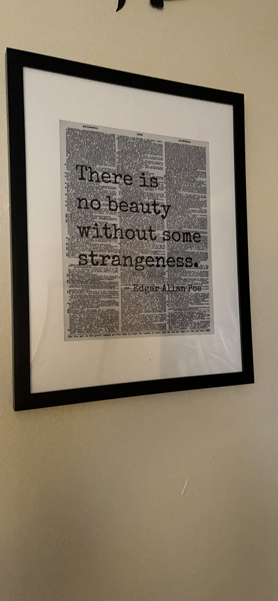 Edgar Allan Poe Quote 8x10 Dictionary Art Wall Decor Picture - Upcycled Vintage Retro Decoration for Home, Office, Apartment, Living Room, Bedroom, Bathroom - Gift for Poetry Fans customer photo 2