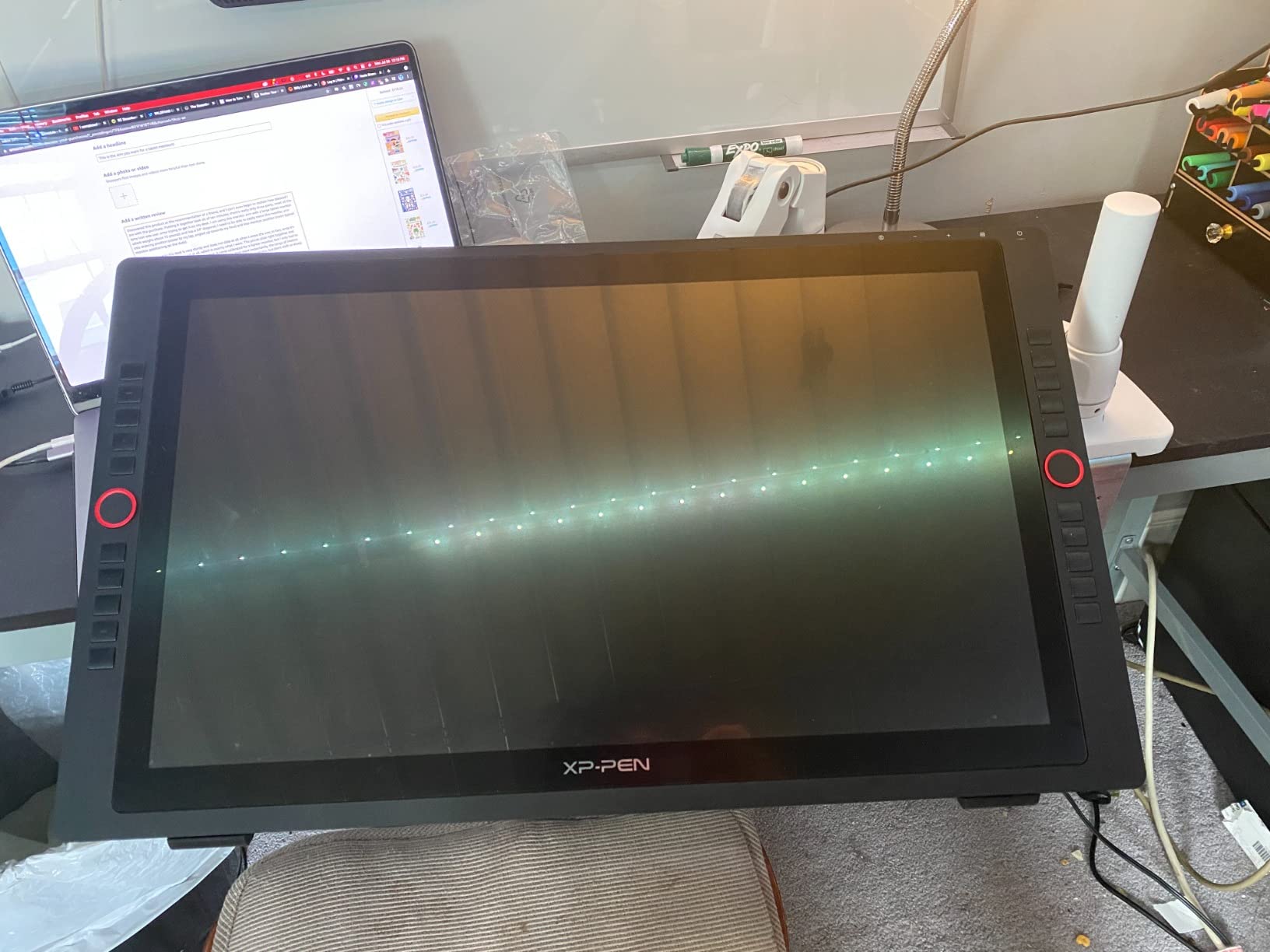 Drawing Tablet with Screen XPPen Artist 22R pro Computer Graphics Tablet 120% sRGB with Battery-Free Stylus Full-Laminated Technology, 21.5 inch Pen Display with 20 Shortcut Keys & 2 Red Dial(Black) customer photo 2