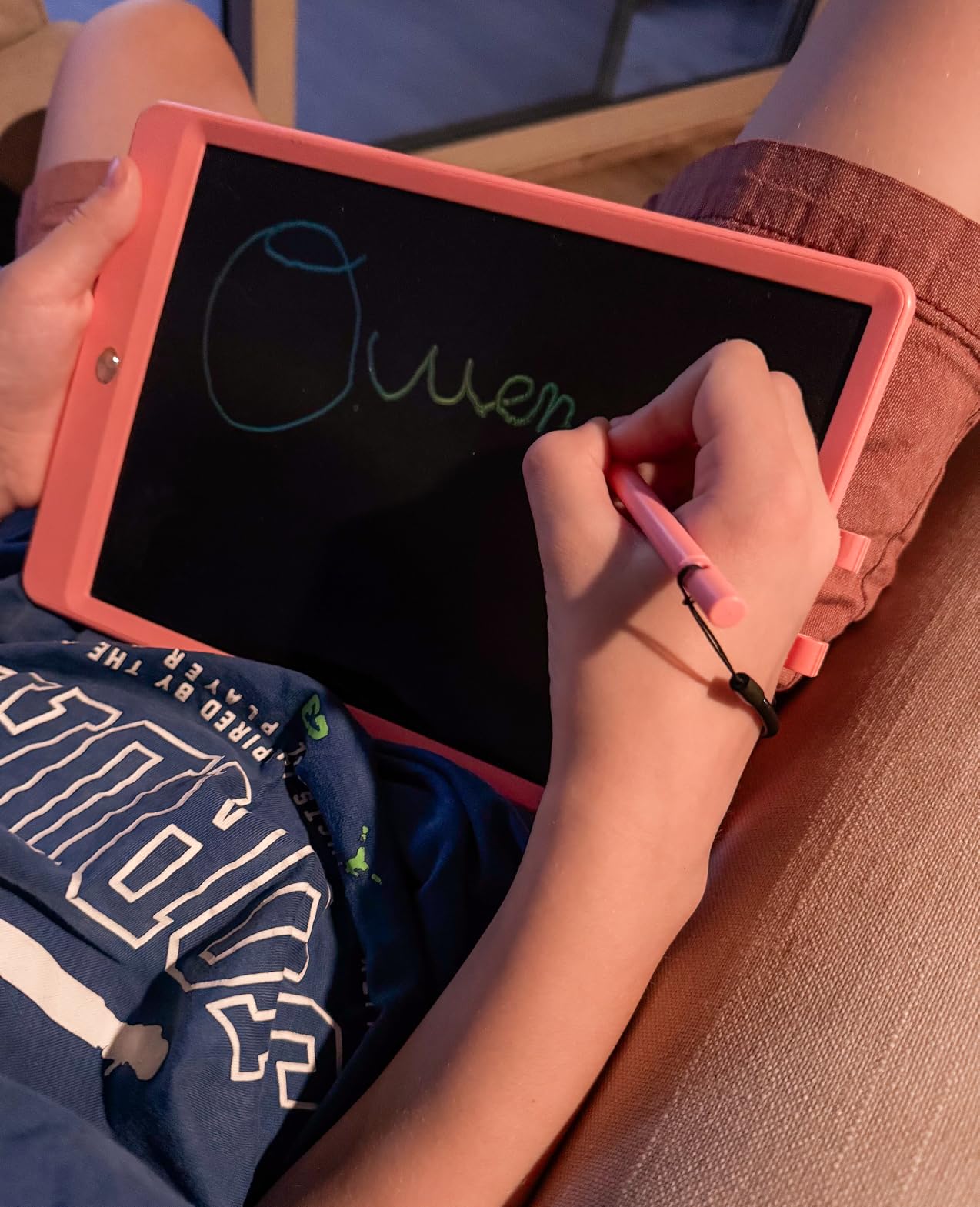Bravokids Toys for 3-6 Years Old Girls Boys, LCD Writing Tablet 10 Inch Doodle Board, Electronic Drawing Pads, Educational Birthday Gift for 3 4 5 6 7 8 Years Old Kids Toddler (Blue) customer photo 1