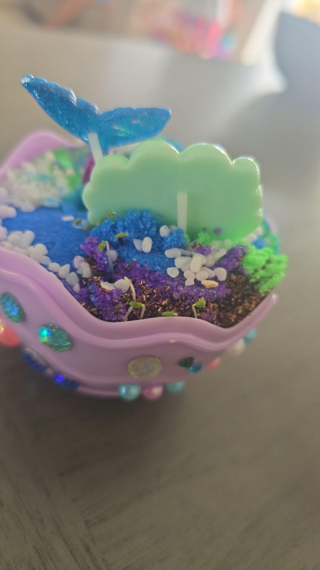 Creativity for Kids Mini Garden: Mermaid Terrarium Kit - Mermaid Gifts for Girls, Crafts and Toys, Stocking Stuffers for Kids (Ages 6+) customer photo 1