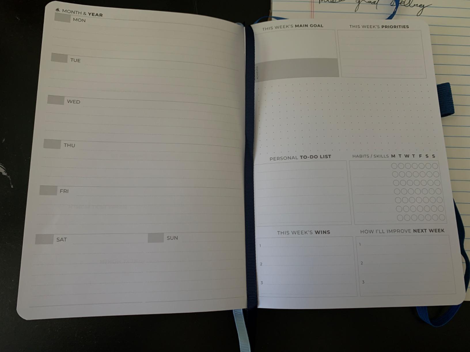 Clever Fox Planner Premium, Undated Weekly & Monthly Planner, Amber Yellow customer photo 1