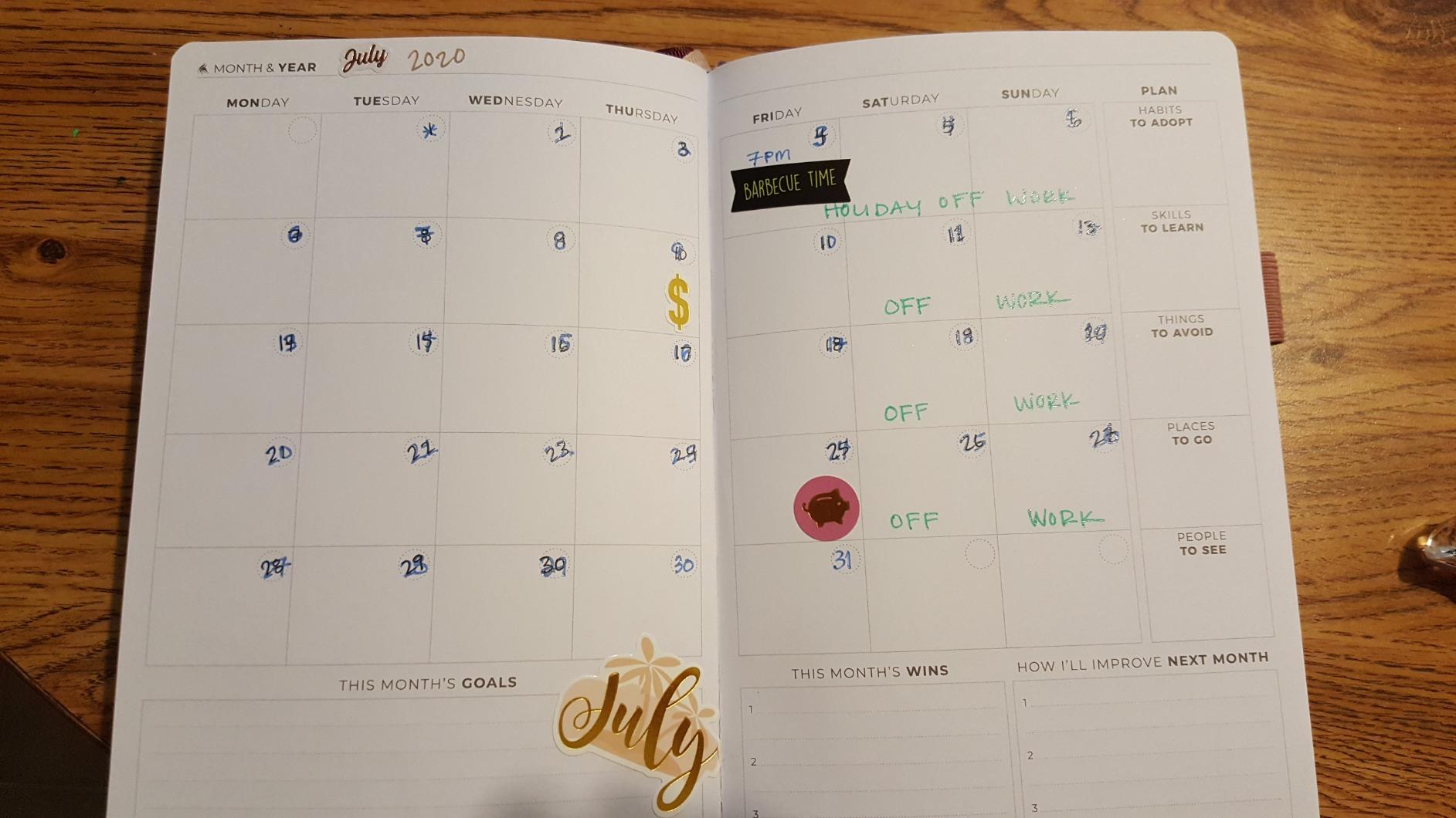 Clever Fox Planner Premium, Undated Weekly & Monthly Planner, Amber Yellow customer photo 2