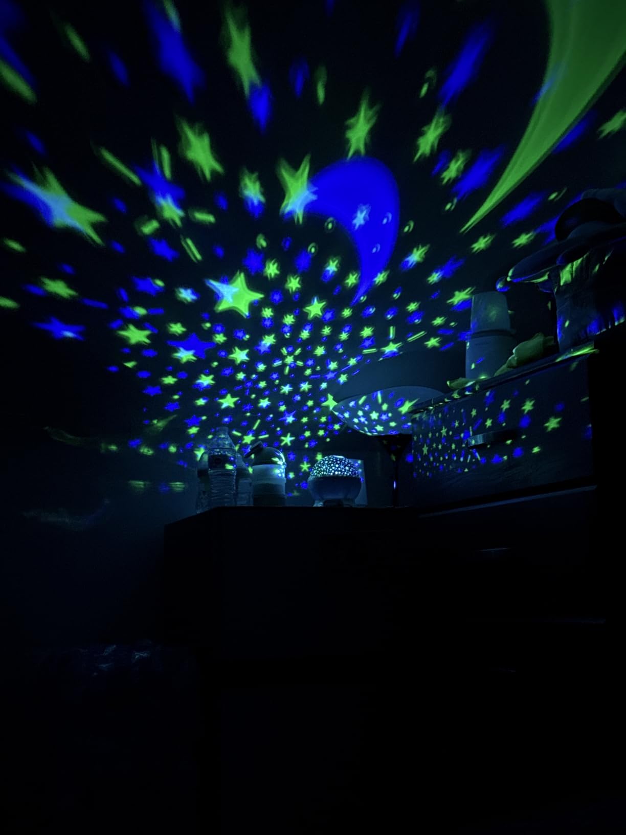 RICTLY Night Light for Kids, Kids Night Light Nebula 360 Degree Rotation - 4 LED Bulbs 12 Light Color Star Projector Changing with USB Cable, Romantic Gifts for Men Women Children customer photo 2