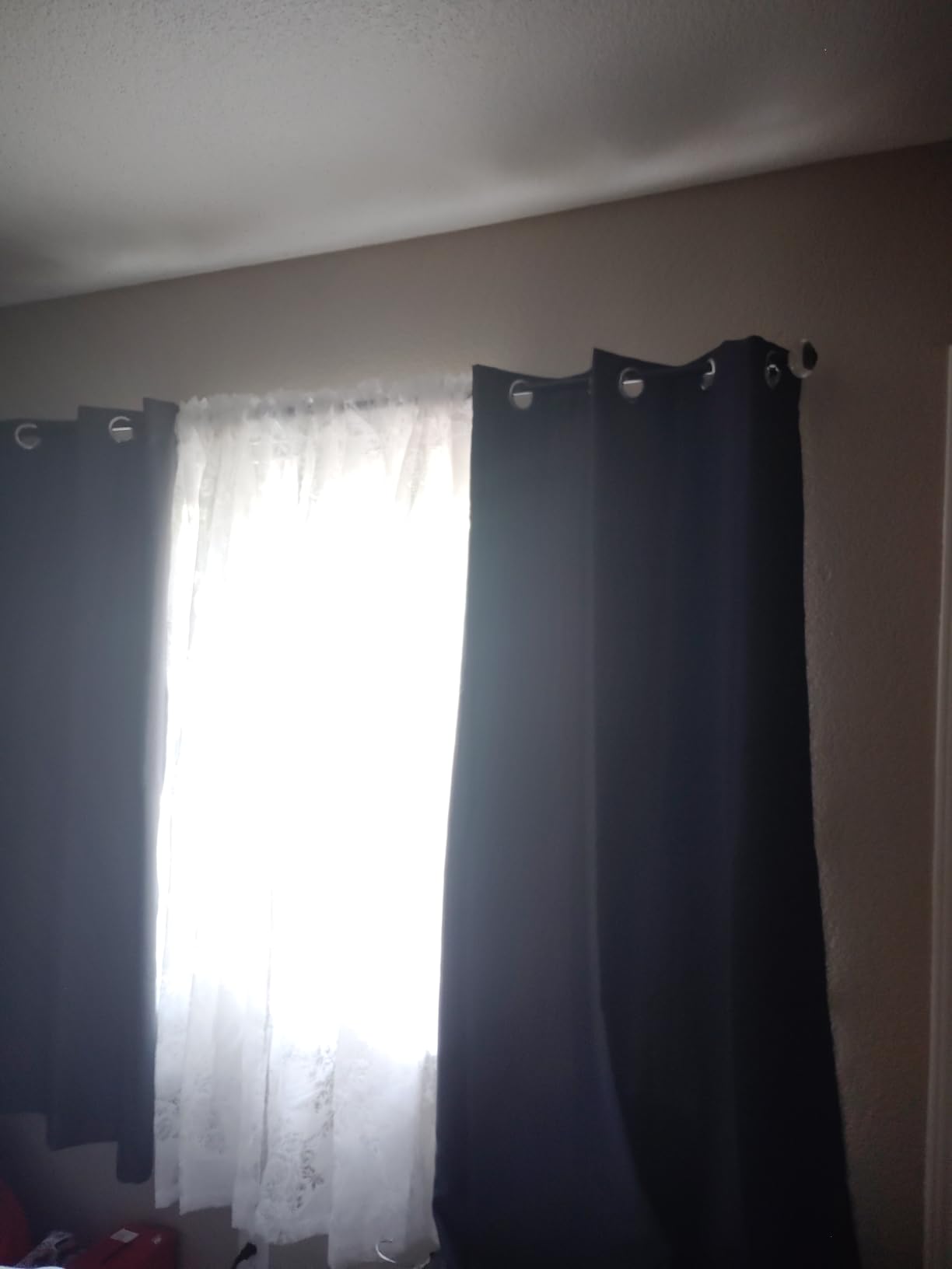 ChrisDowa Blackout Curtains for Bedroom and Living Room 63 Inches Long customer photo 2