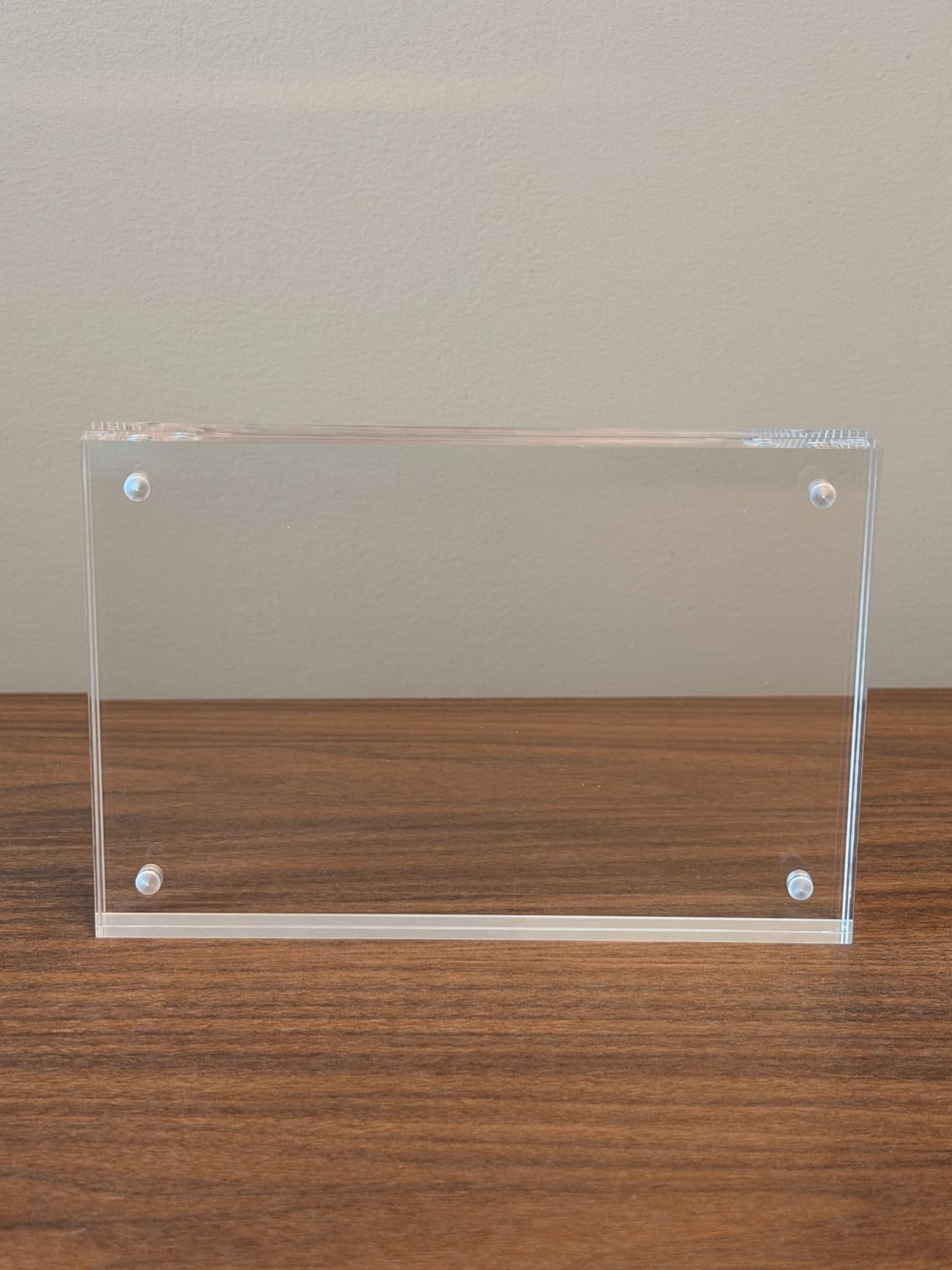 AITEE 4x6 Acrylic Picture Frames 3 Pack, Clear Picture Frames,20% Thicker customer photo 1
