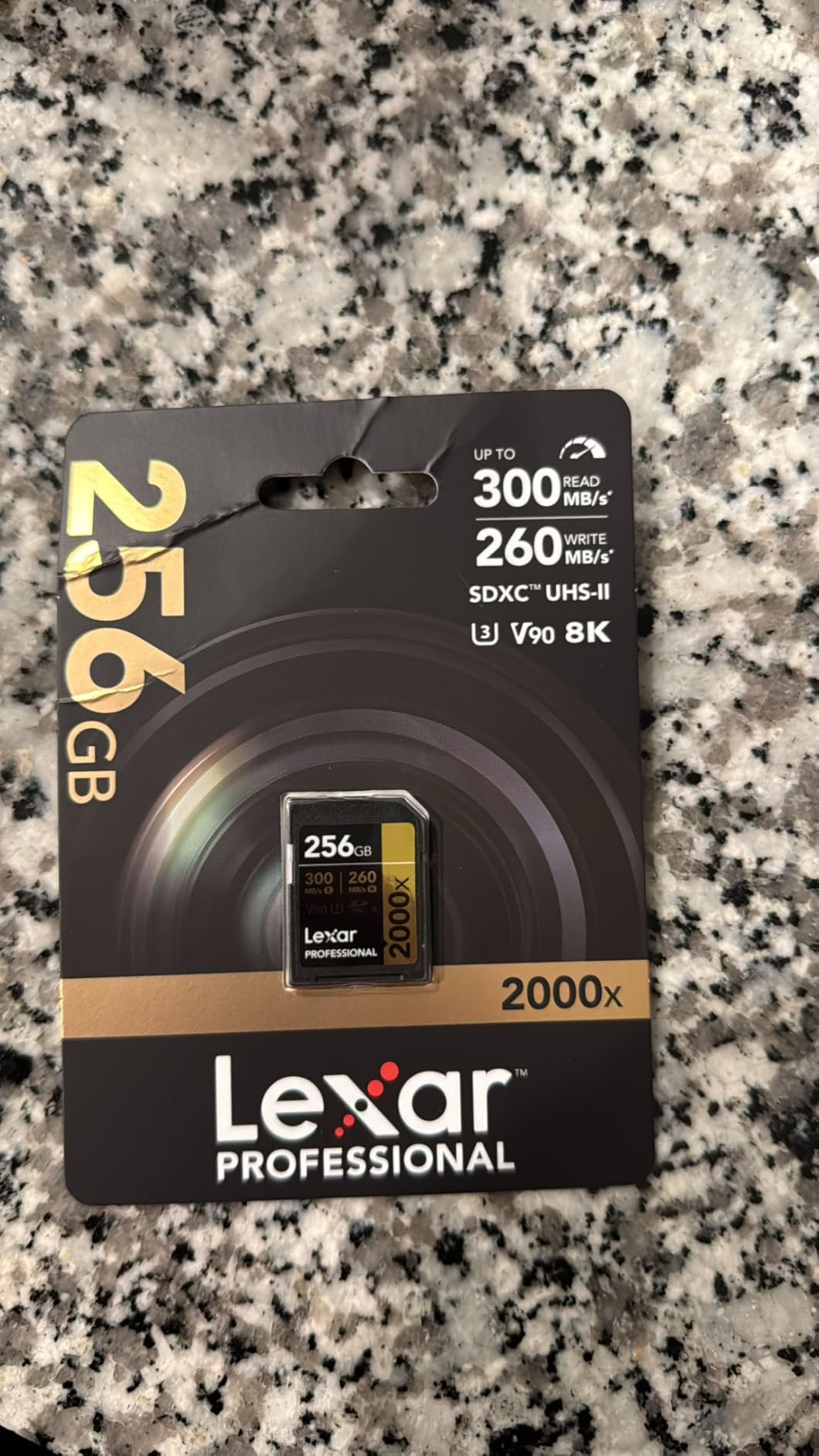 Lexar 128GB 2000x SD Memory Card, 300MB/s Read, 8K, V90, U3, UHS-II customer photo 2