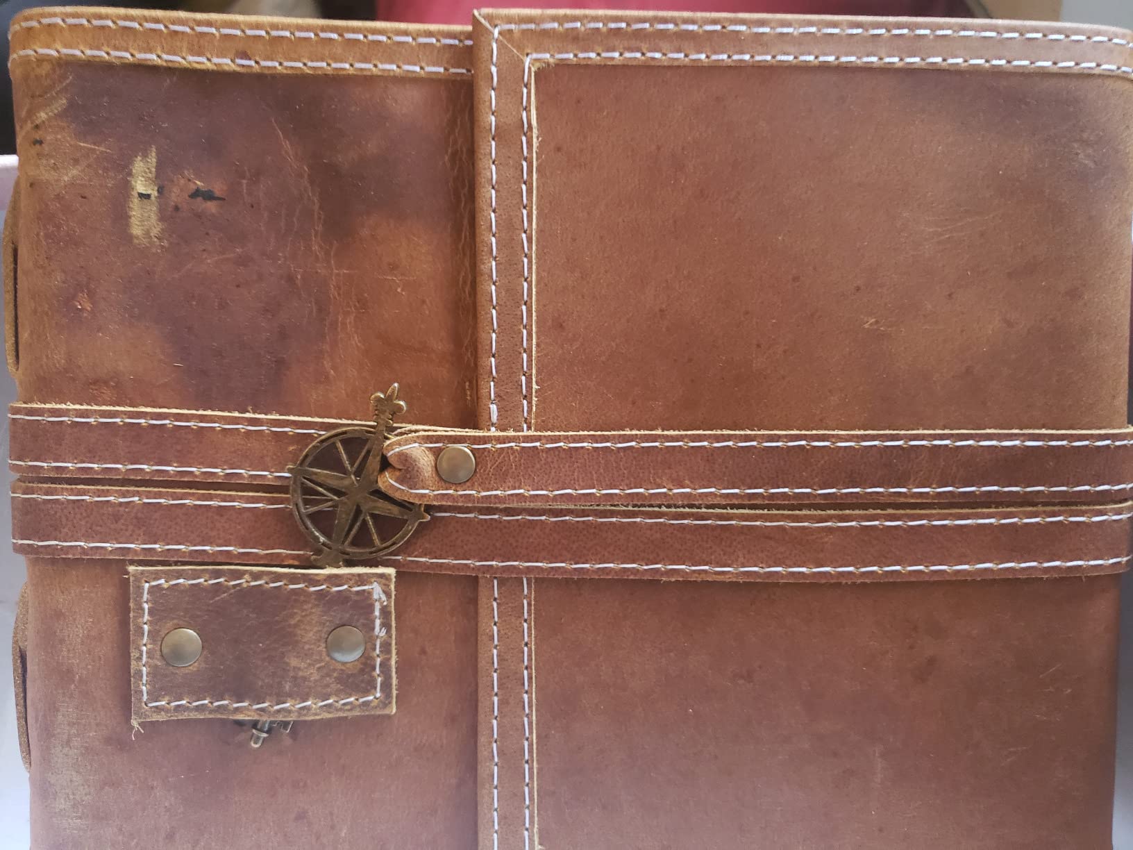 Wanderings Blue Leather Watercolor Journal - 10