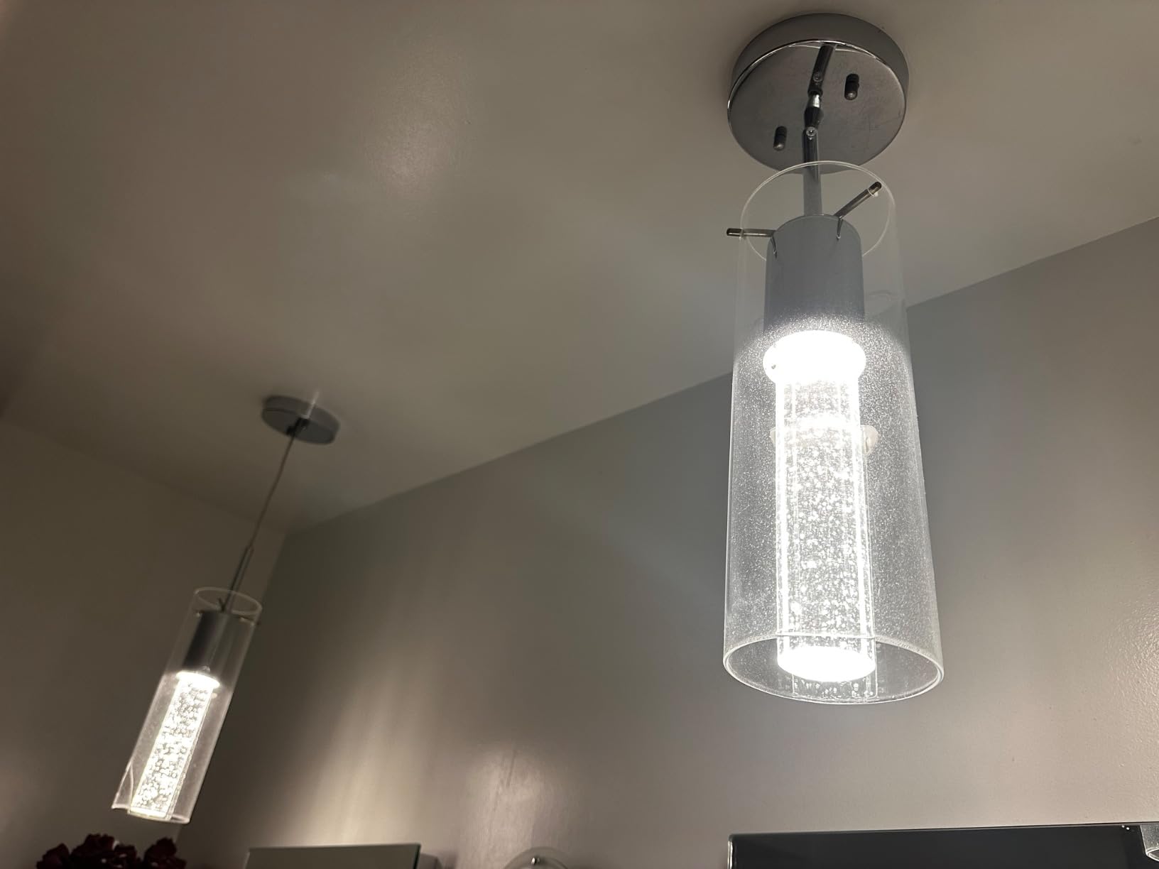 XiNBEi Lighting Pendant Light Fixtures Matte Black Finish for Dining Table customer photo 2