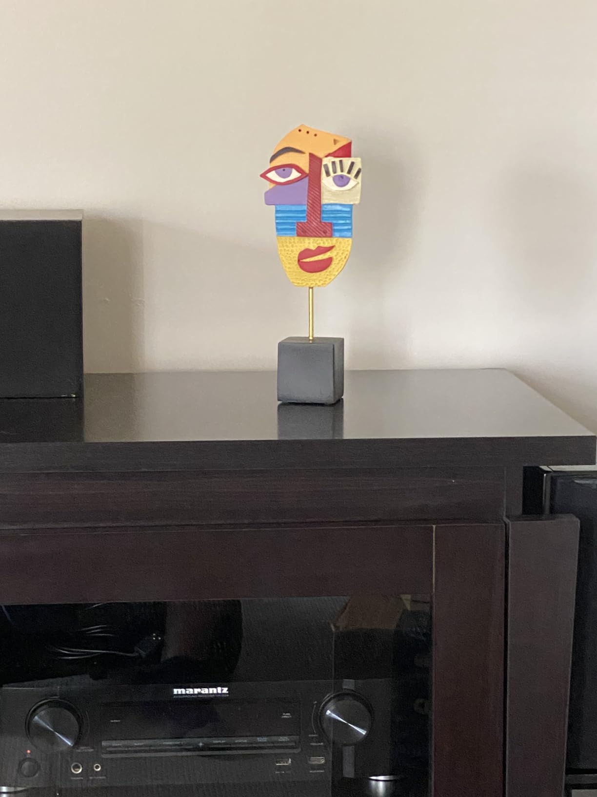 Wink - Handcrafted Statues Resin Abstract Sculpture for Home Decor Modern,African Art Tribal Figurines Decorations Items Accents Influencer Picks for Bookshelf,TV Stand,Living Room,Nightstand customer photo 1