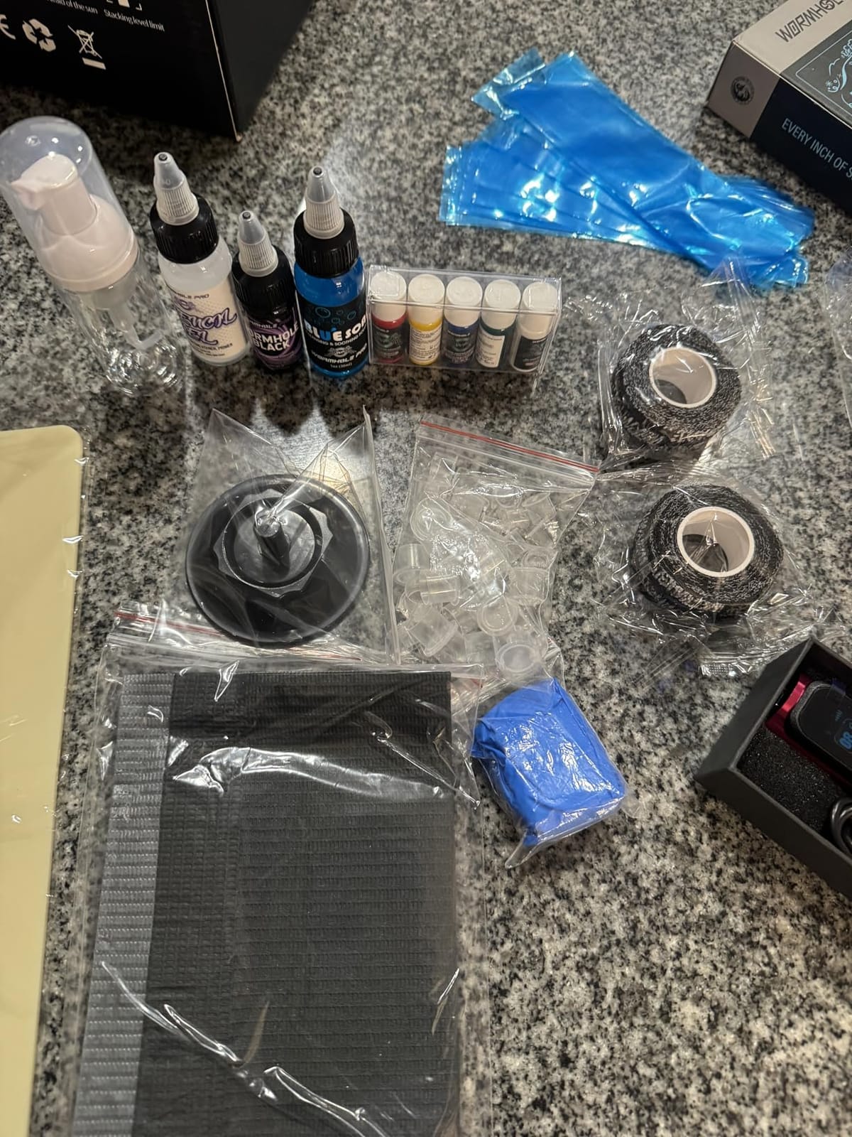 Wormhole Tattoo Gun Kit Uninterrupted Power Set for Beginners-Auri WTK070 customer photo 1