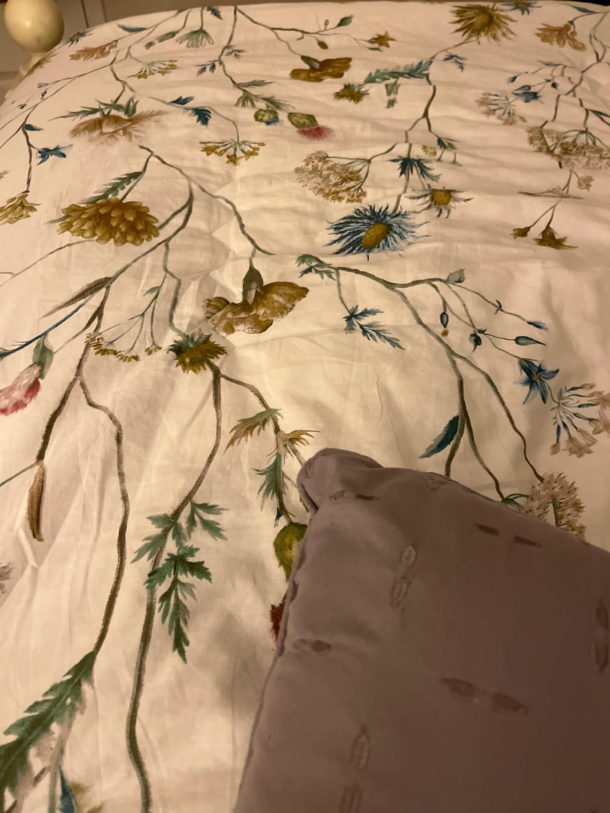 SLEEPBELLA Comforter Queen Size, 600 Thread Count Golden Yellow & Dark Blue Bohemian Pattern Printed on White Reversible Comforter Sets,Down Alternative Bedding Set 3Pcs (Queen, Teal Geometric) customer photo 1
