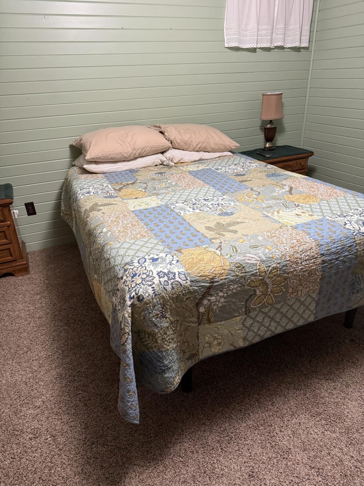 Secgo Queen Comforter Set for Bed - 100% Cotton Quilts Queen Size, Green, Sage Bedspreads (90 * 98 Inch) with 2 Pillow Shams, Patchwork Reversible Lightweight Bedding customer photo 1