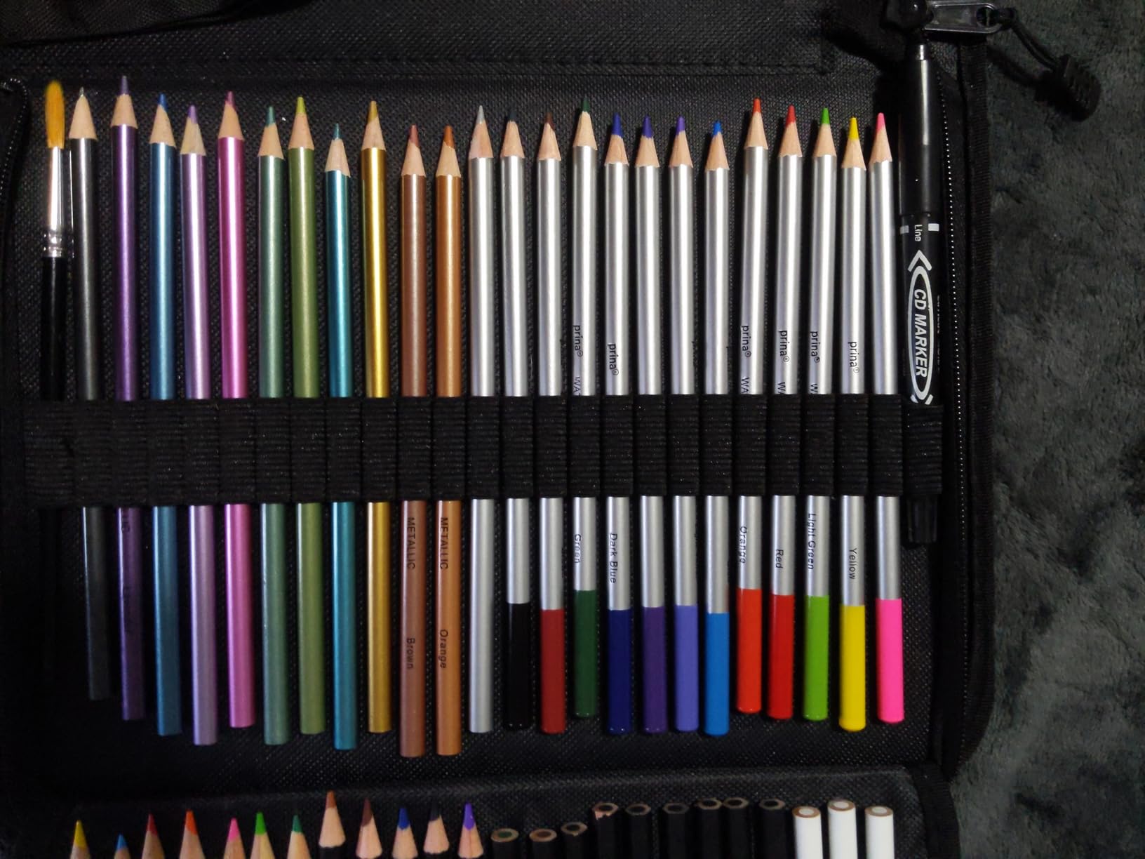 Prina 76 Pack Drawing Set Sketching Kit, Pro Art Supplies with 3-Color Sketchbook, Include Tutorial, Colored, Graphite, Charcoal, Watercolor & Metallic Pencil, for Artists Adults Teens Beginner customer photo 2