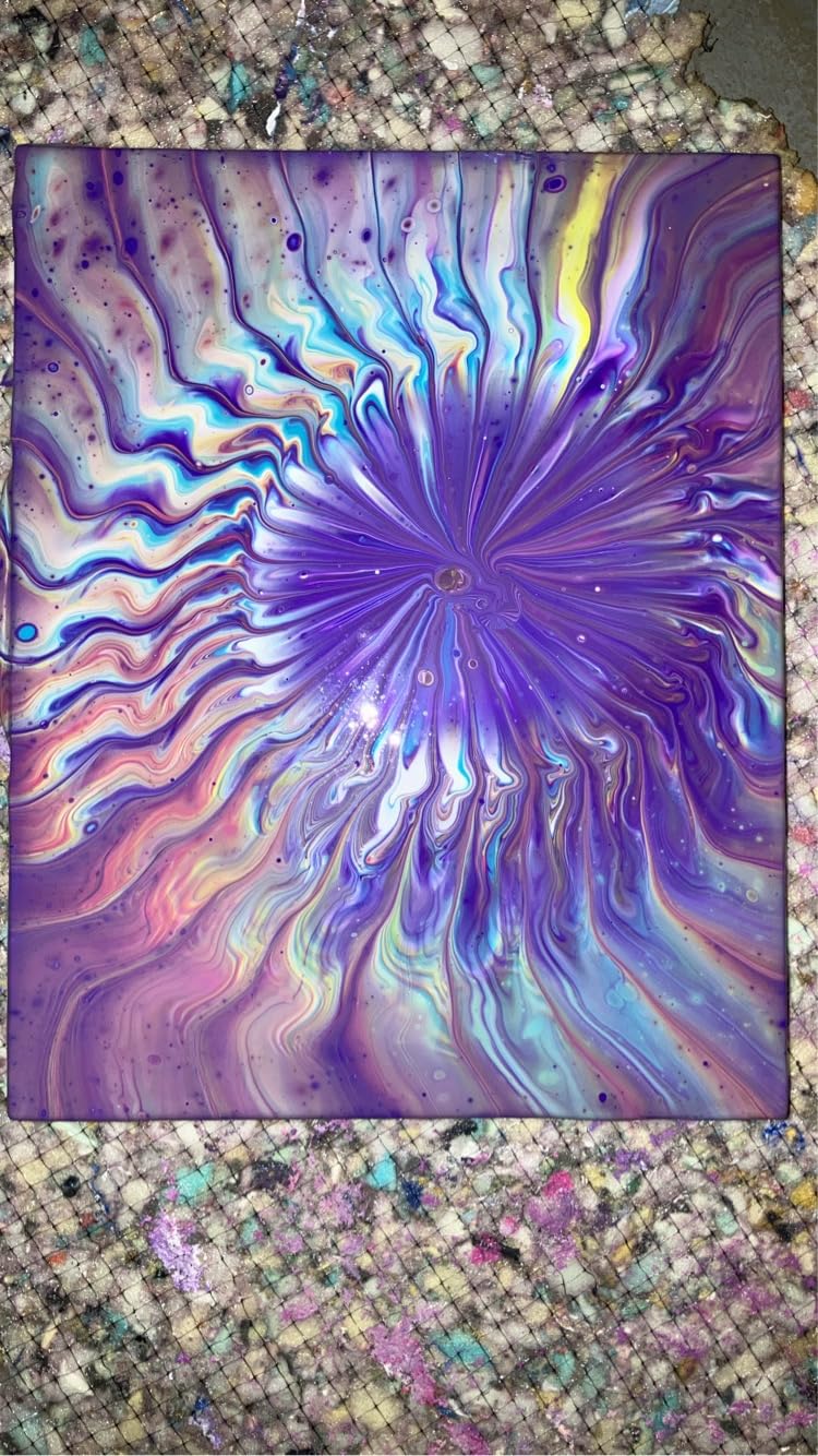 Nicpro 14 Colors 8.45oz Acrylic Pour Paint Supplies Kit, Large Volume Premixed High Flow Painting Bulk Set with Canvas, Wood Natural Slices, Pouring Oil, Tools Gloves, Strainer, Cups for Beginner DIY customer photo 1