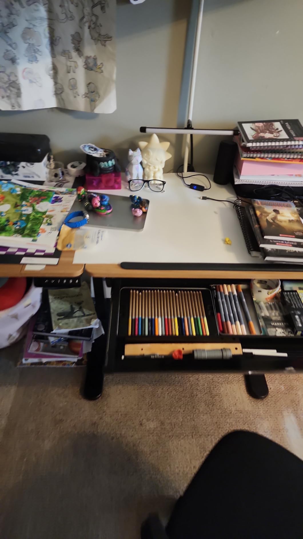 FLEXISPOT Electric Drafting Table Adjustable Height 47.2
