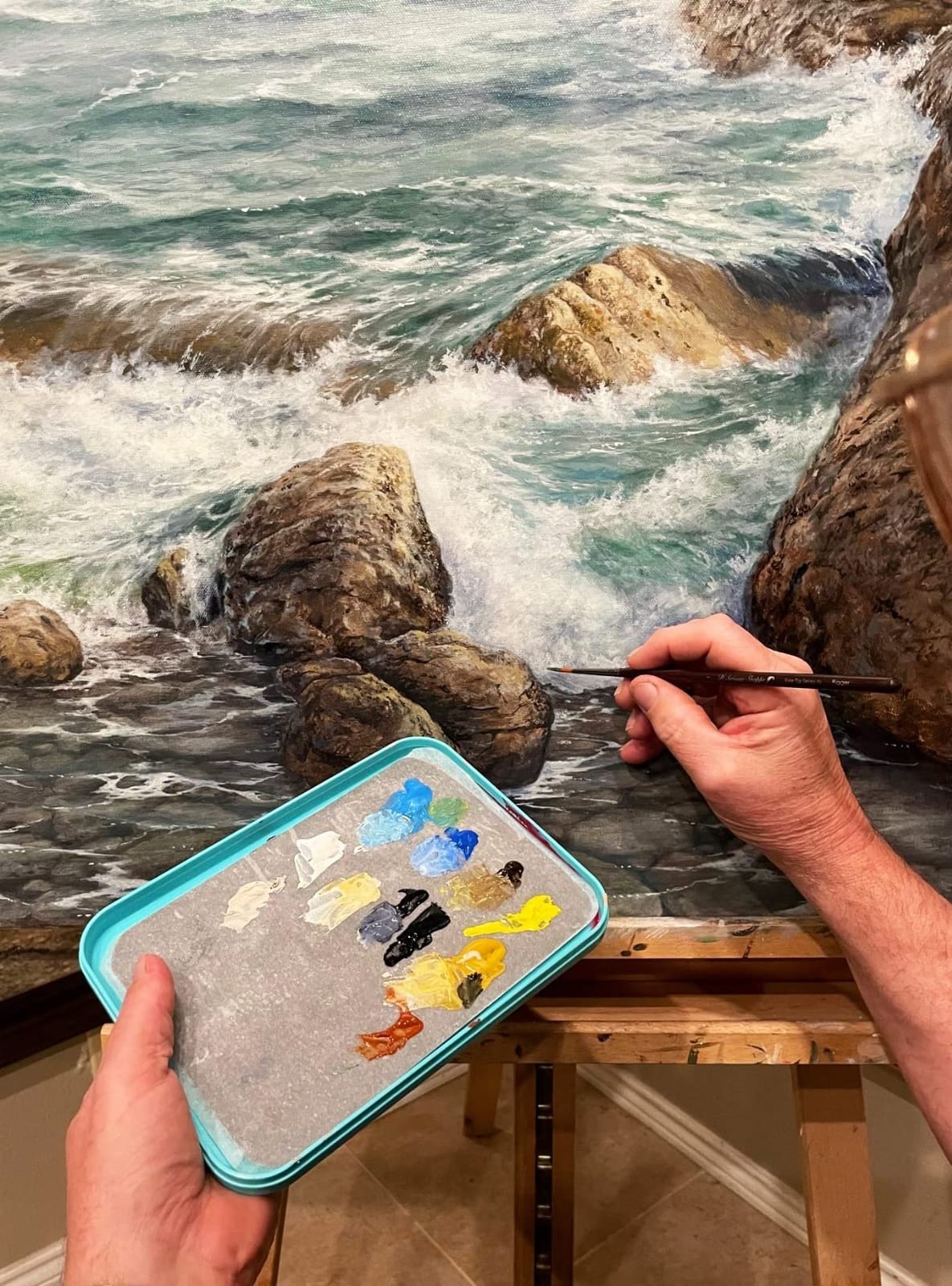 D'Artisan Shoppe WetNDri Airtight Stay Wet Palette for Acrylic Paint Mixing customer photo 2