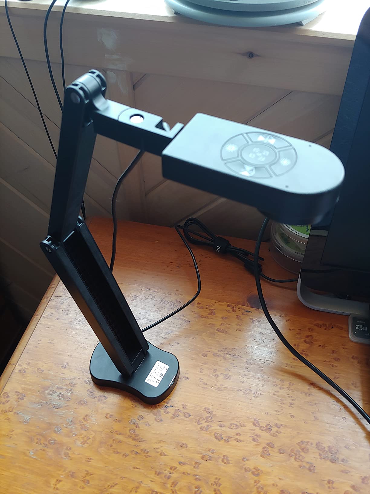 THUSTAR 8MP Document Camera & Webcam 4K with Dual Microphones, USB Visualiser A3-Size, 3-Level LED Lights, Image Invert Function, Fold, for Live Demo, Distance Education -Windows, macOS and Chrome OS customer photo 1