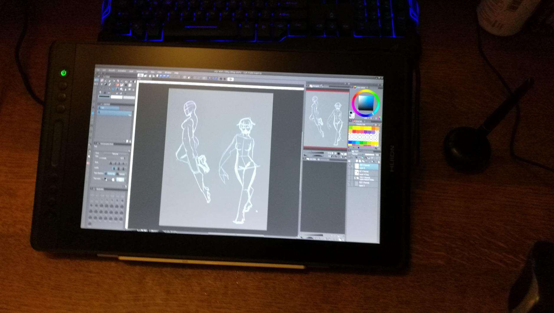 HUION Kamvas Pro 13 (2.5K) QHD+ Drawing Tablet with Screen, 13.3