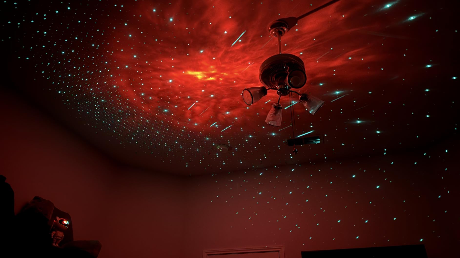 Star Projector Galaxy Night Light - Astronaut Space Projector, Starry Nebula Ceiling LED Lamp with Timer and Remote, Kids Room Decor Aesthetic, for Christmas & Birthdays customer photo 2