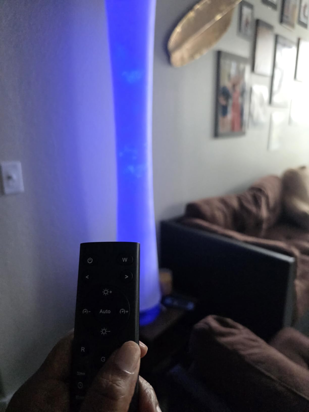 WORLD WIN RGB LED Corner Floor Lamp, 3 Color Temperatures, Round customer photo 2