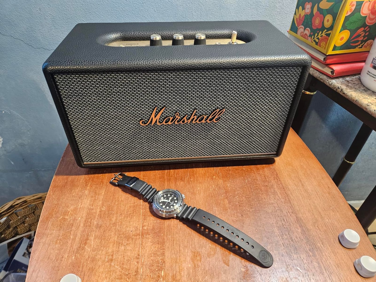 Marshall Stanmore III Bluetooth Home Speaker - Cream customer photo 1