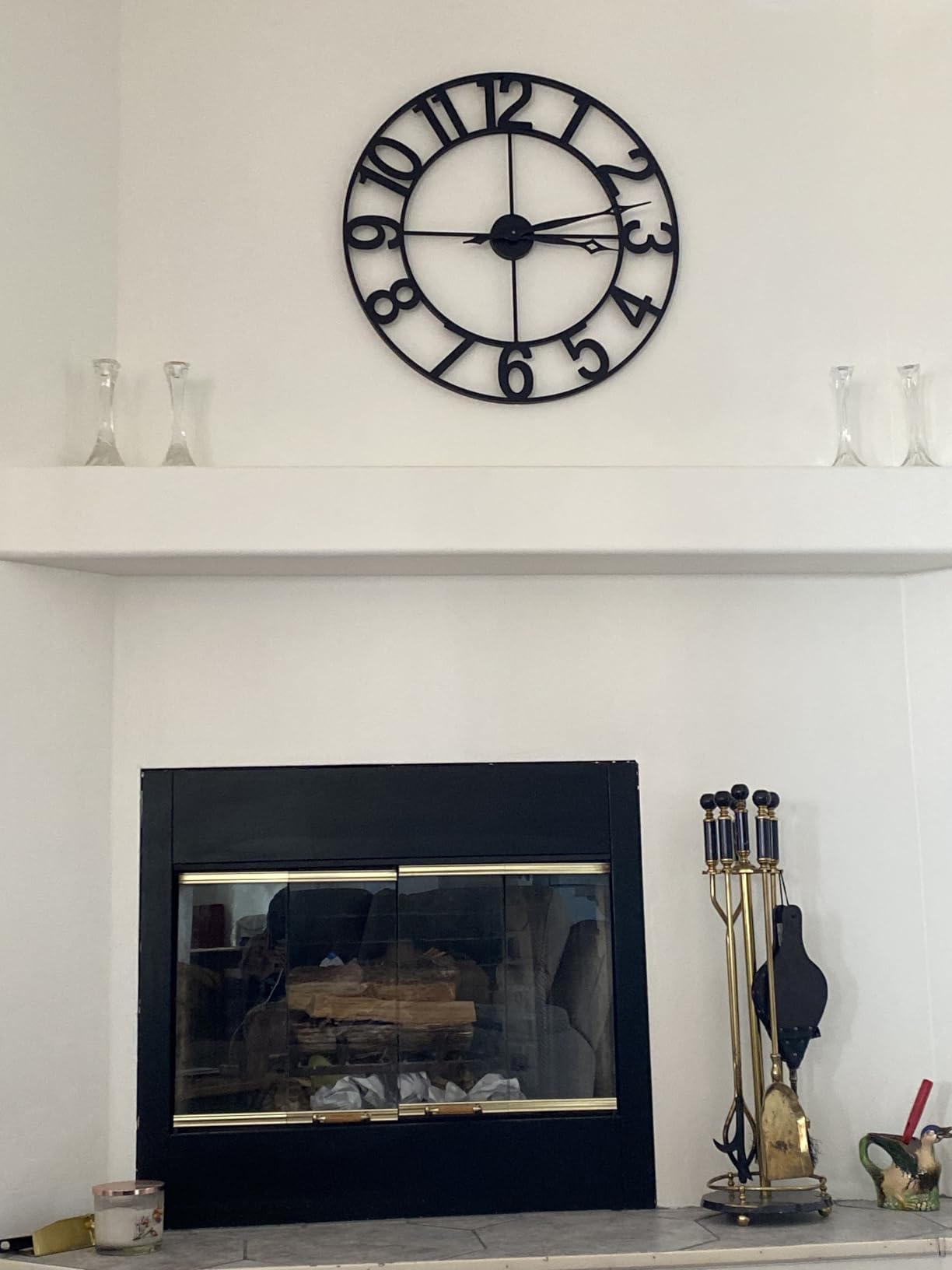 CLXEAST Large 30 Inch Wall Clocks for Living Room Decor, Roman Numeral customer photo 1