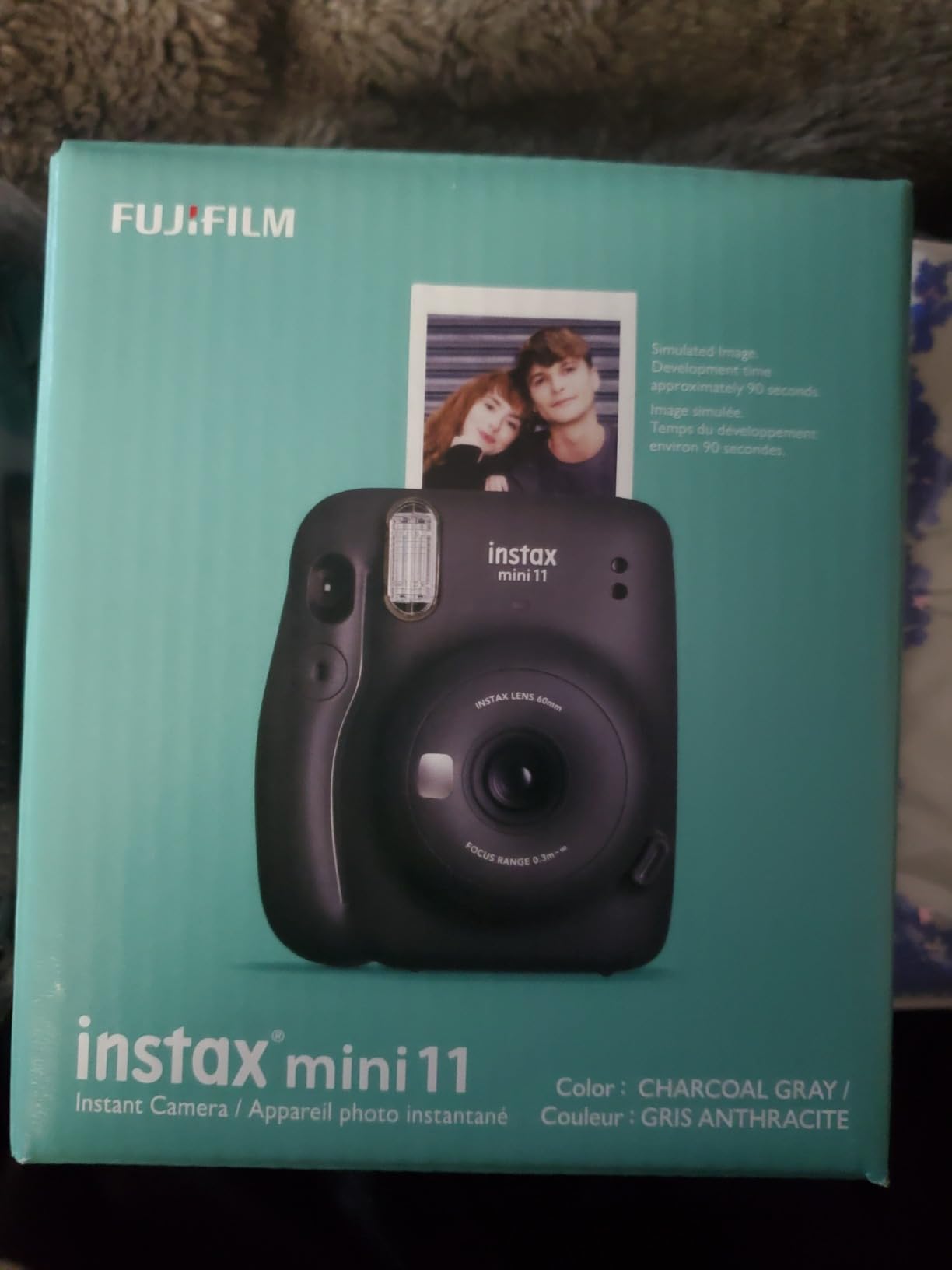 Fujifilm Instax Mini 11 Instant Camera Sky Blue + Fuji Film Value Pack (40 Sheets) + Shutter Accessories Bundle, Incl. Compatible Carrying Case, Quicksand Beads Photo Album 64 Pockets customer photo 1