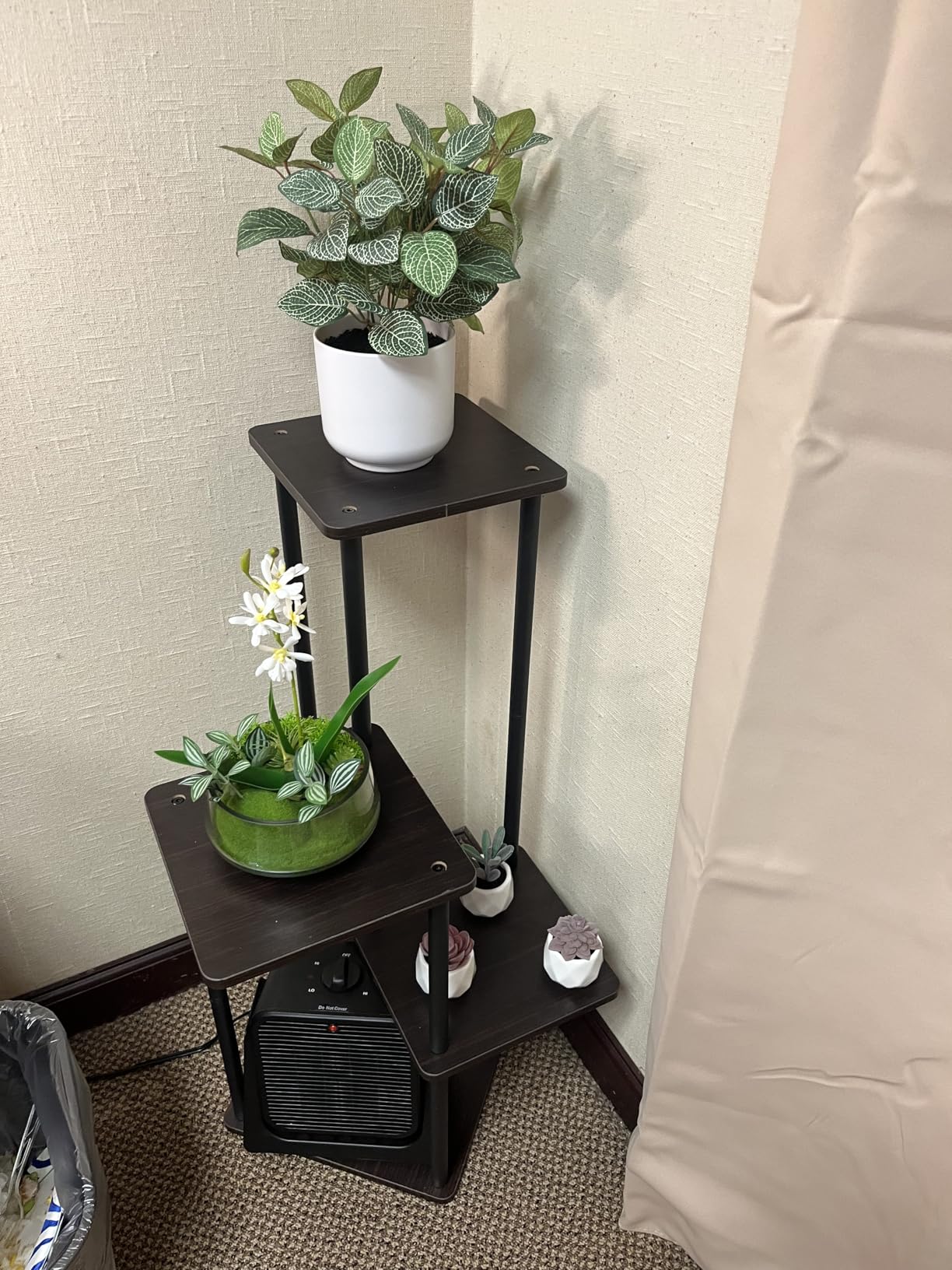 AZERPIAN 5 Tier Tall Plant Stand Indoor Corner Tiered Shelf Metal MDF Board customer photo 2
