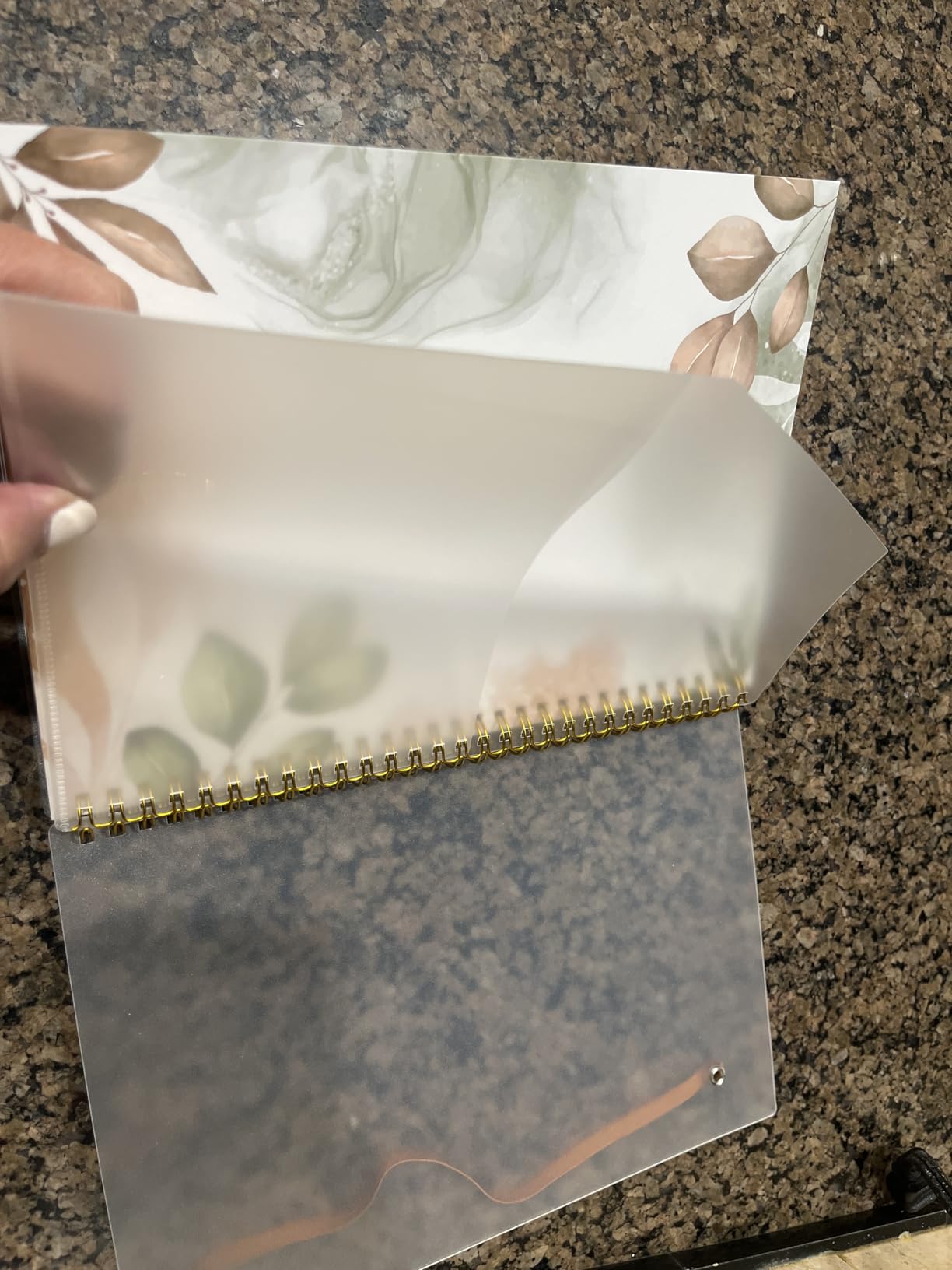 Daily Planner Undated - A5 To Do List Notebook Hourly Schedules, Spiral Appointment Planner for Women and Men, PVC Hardcover, Inner Pocket, Elastic Closure, 5.8