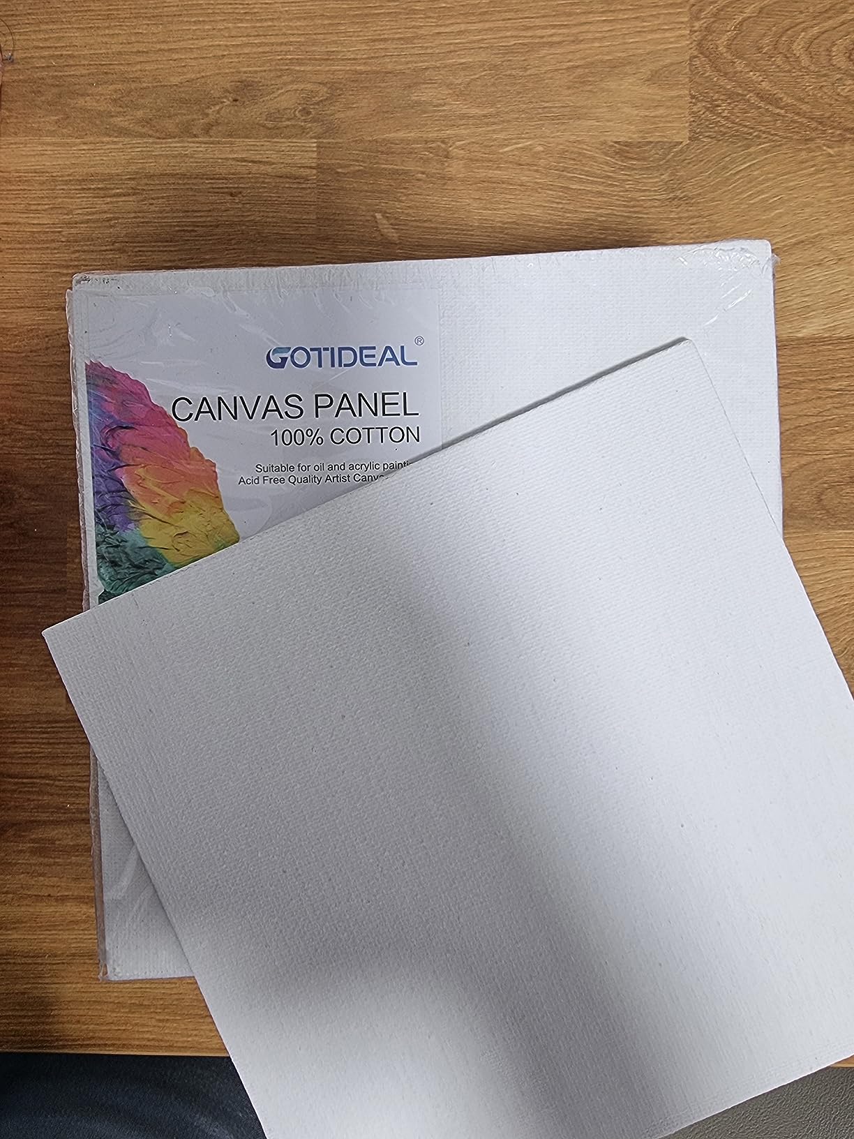 GOTIDEAL Canvases for Painting, 6x8 inch of 24 Pack, 100% Cotton customer photo 2