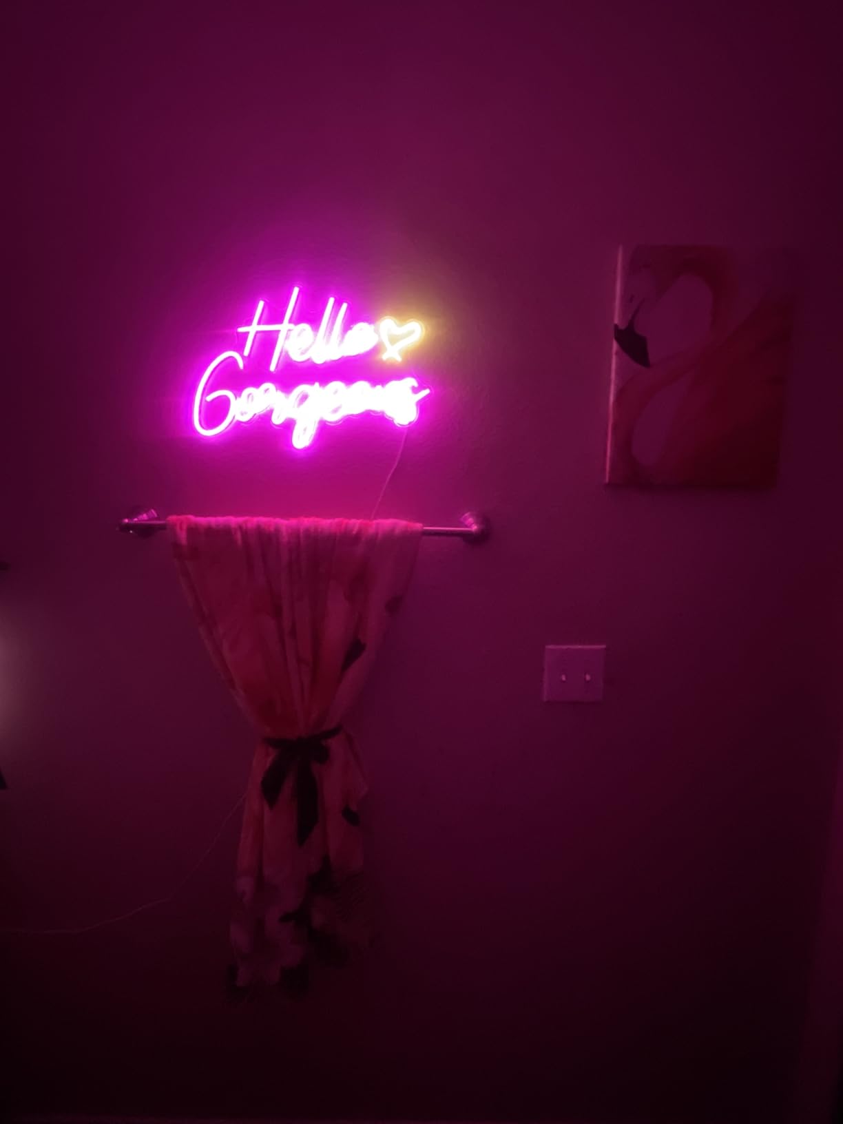 DAKABUKA You Are Like Really Pretty Neon Sign Warm White Room Decor LED Neon Signs Wall Decor For Bedroom Bachelorette Party Teen Girls Room With Dimmable Switch USB Power(16.9 * 10.6inches) customer photo 1