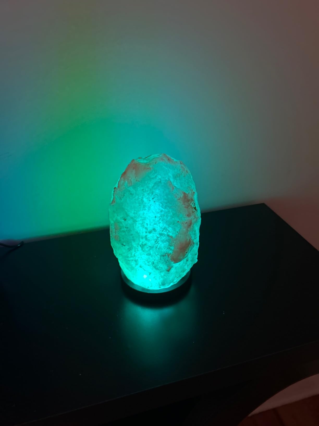 pursalt Himalayan Salt Lamp with Remote 7 Inches (5-6 Lbs), 16 RGB Colors customer photo 1