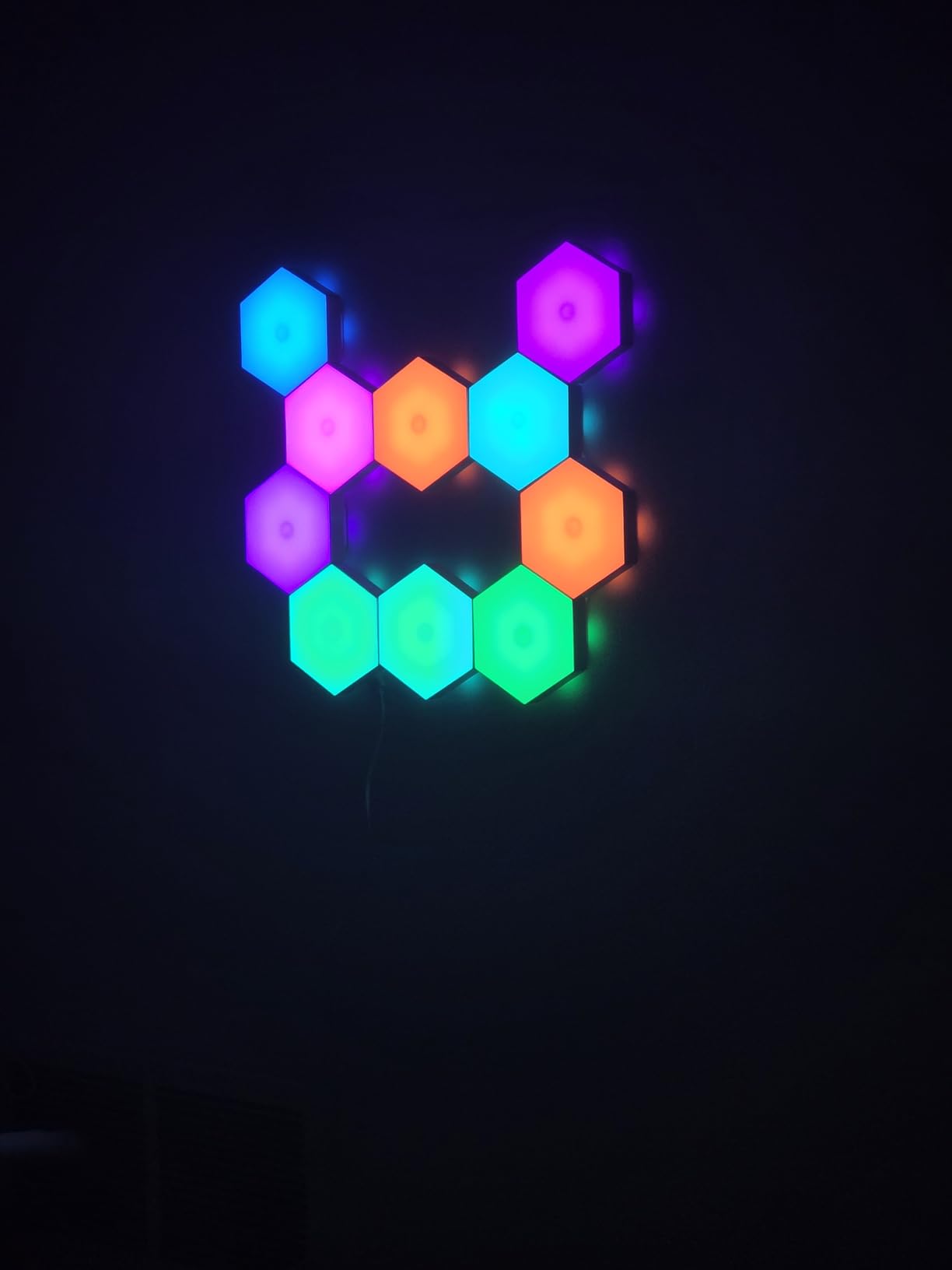 Vcwtty Hexagon Light Panels with Remote, 13 Colors, 6 Pack customer photo 1
