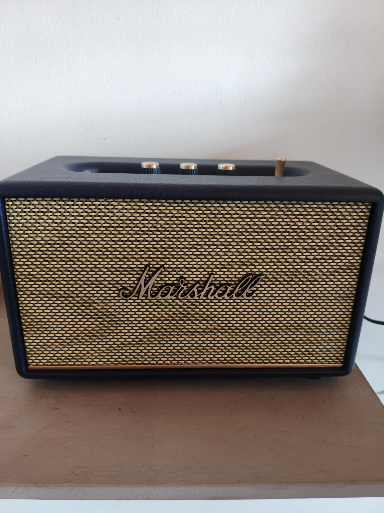 Marshall Acton III Bluetooth Home Speaker - Loud Stereo Sound with Bass and Treble Controls | Plug-in Powered | 3.5mm Aux Input - Cream customer photo 1