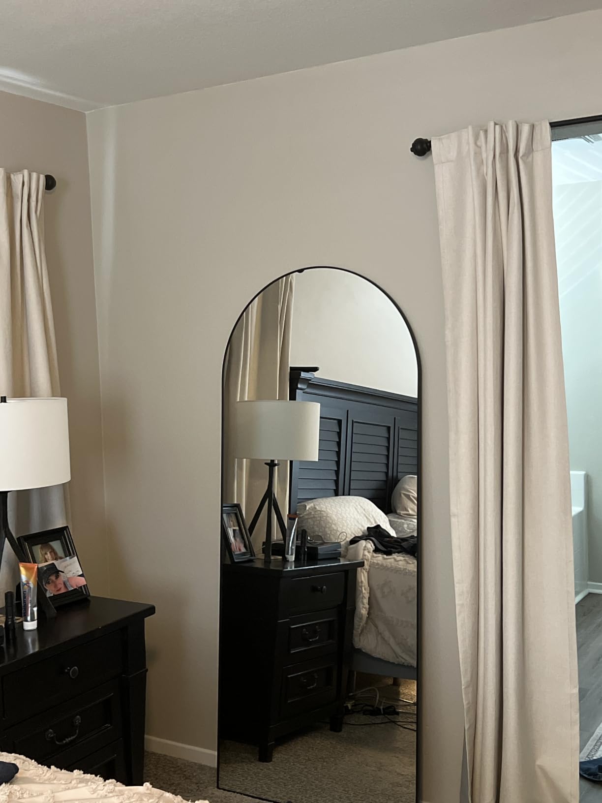 Koonmi 30x71 Arched Full Length Mirror, Floor Mirror with Stand customer photo 2