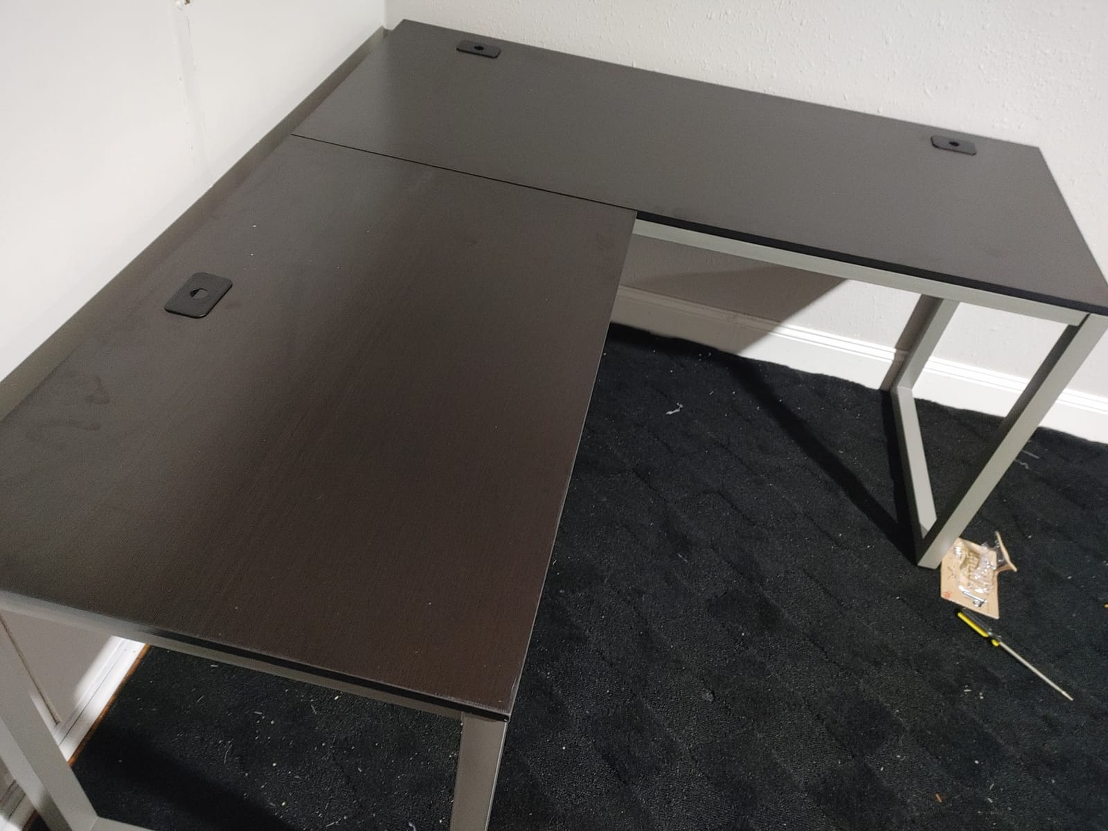 SHW 55 x 60 Commercial-Grade L-Shape Corner Office Computer Desk, Black customer photo 2