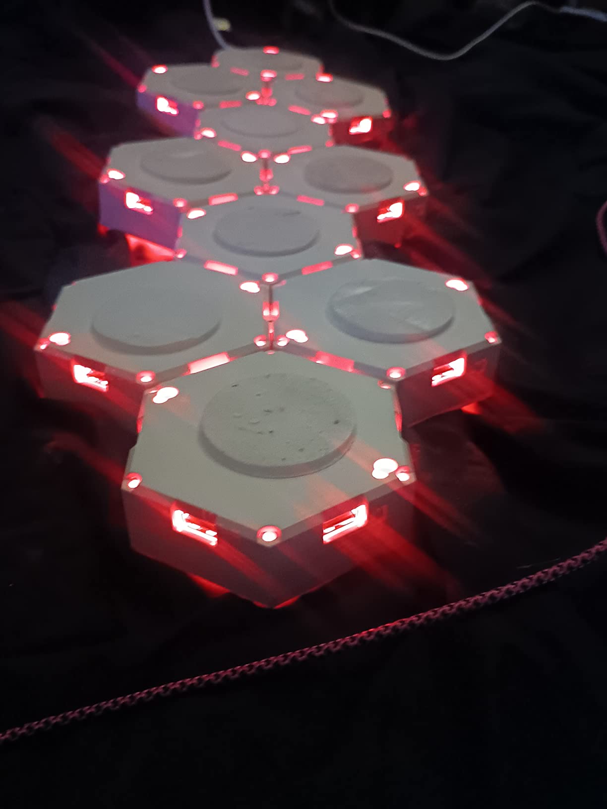 LED Hexagon Lights for Gaming Setup, Smart Home Gaming Wall Lights Work with Alexa Google Assistant, Voice, App & Remote Control, RGB-IC LED Light Panels Music Sync for Game Room Bedroom, 10 Pack customer photo 2