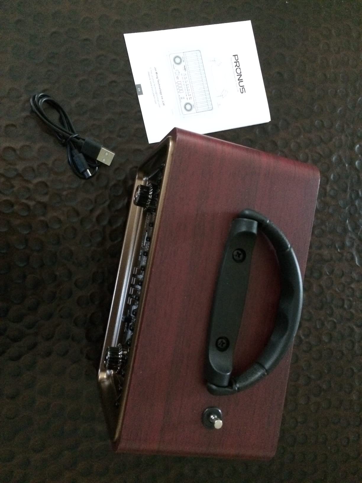 PRUNUS Retro Vintage Radio with Bluetooth, Radios Portable AM FM customer photo 1