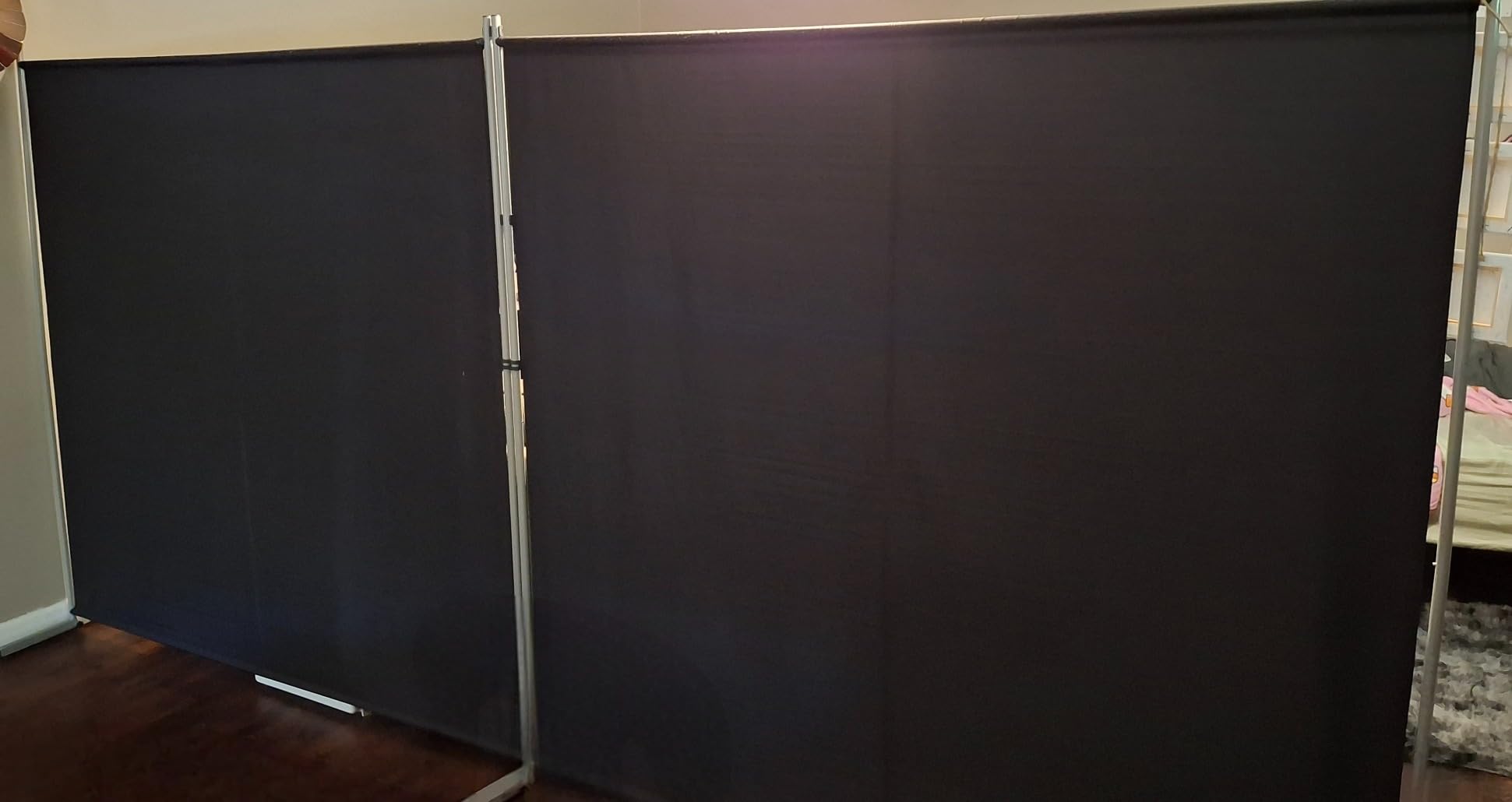 RANTILA Single Large Panel Room Divider, Privacy Screen for Office, Partition Separators, Freestanding Divider 71''W x 69.5''H, Grey customer photo 1