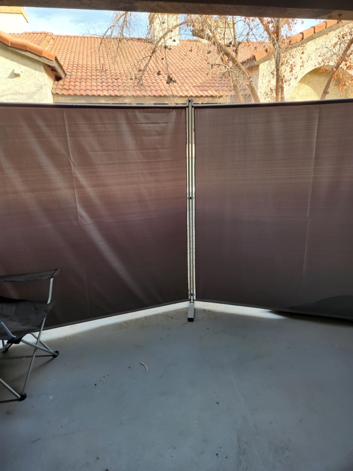 RANTILA Single Large Panel Room Divider, Privacy Screen for Office, Partition Separators, Freestanding Divider 71''W x 69.5''H, Grey customer photo 2